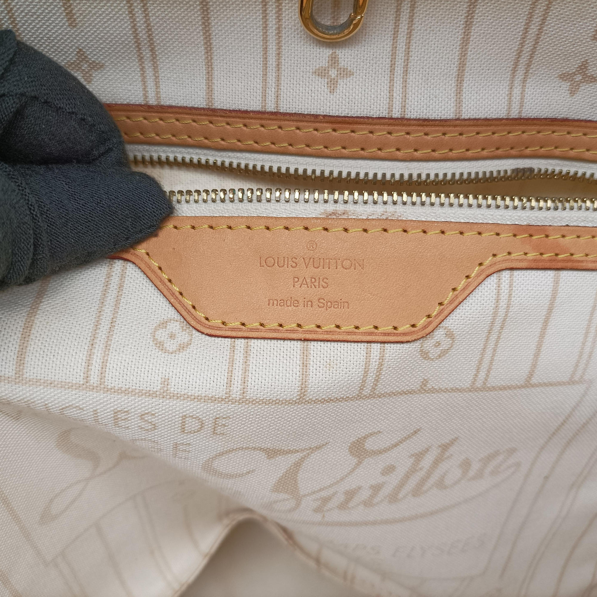 Neverfull MM Azur Damier Canvas N51107 GI2122ネヴァーフルMM アズール ダミエキャンバス N51107 GI2122