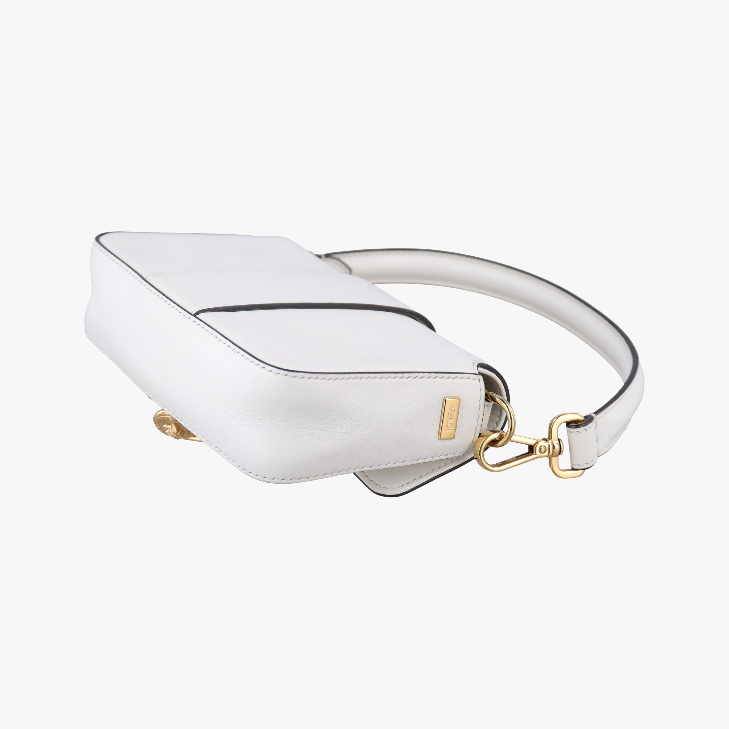 Fendace Brooch Mini Baguette White Leather 8BS066 8BS066-AJT6-228-10429フェンダース ブローチ ミニバゲット ホワイト レザー 8BS066 8BS066-AJT6-228-10429