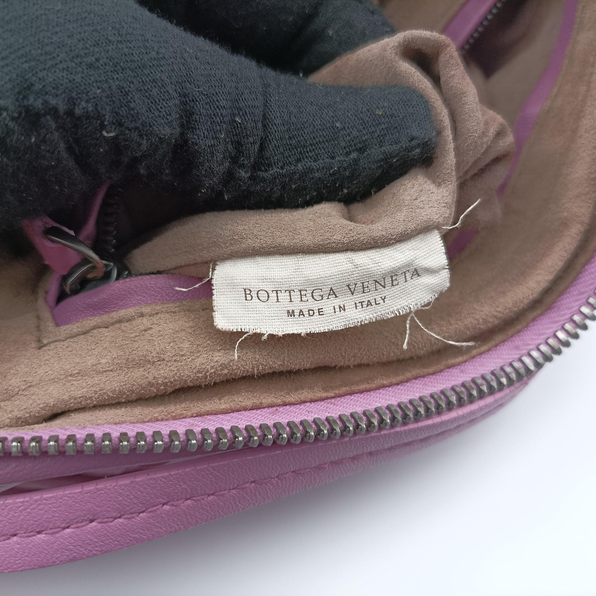 NODINI Intrecciato Purple lambskin B07187348Wノディーニ イントレチャート パープル ラムスキン B07187348W