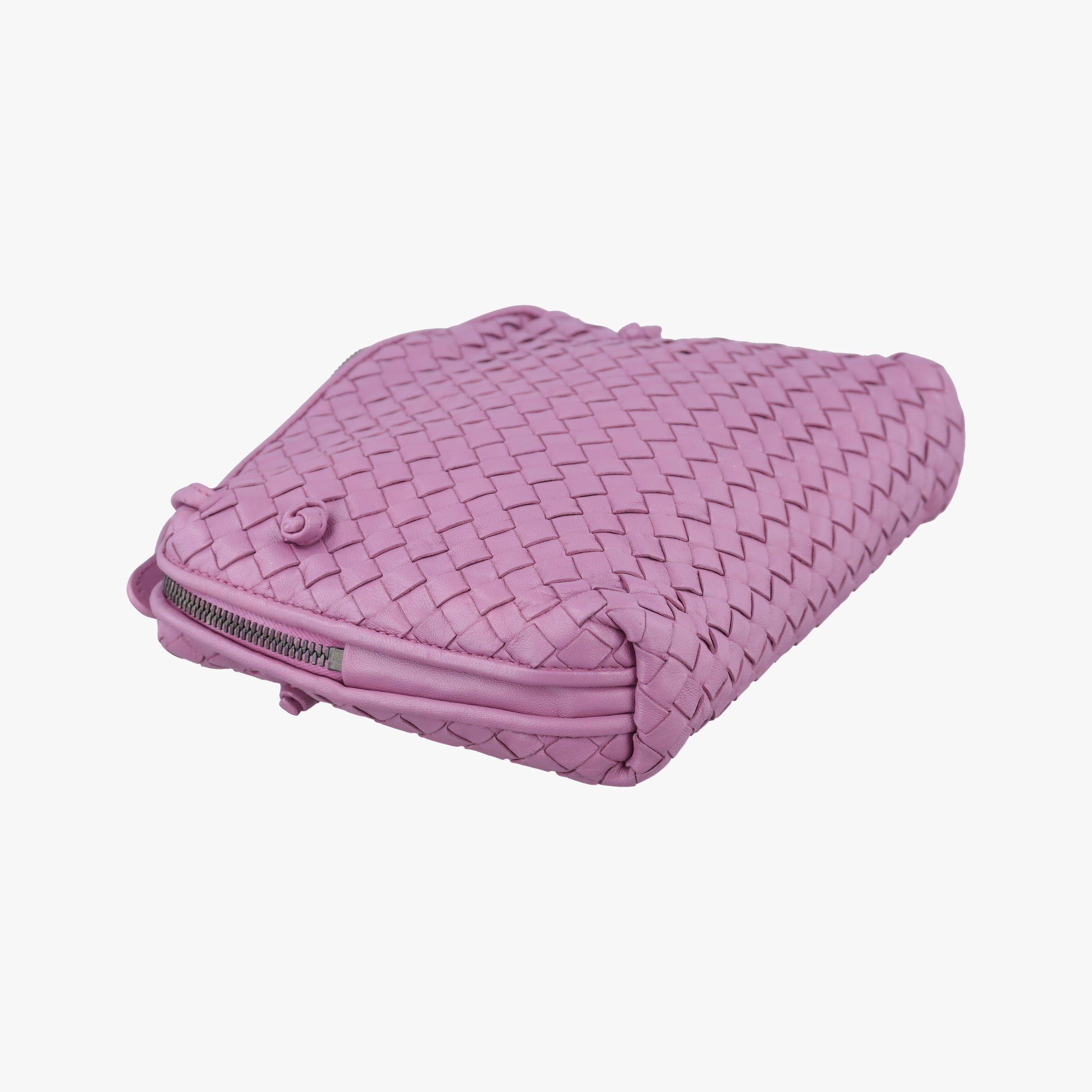 NODINI Intrecciato Purple lambskin B07187348Wノディーニ イントレチャート パープル ラムスキン B07187348W