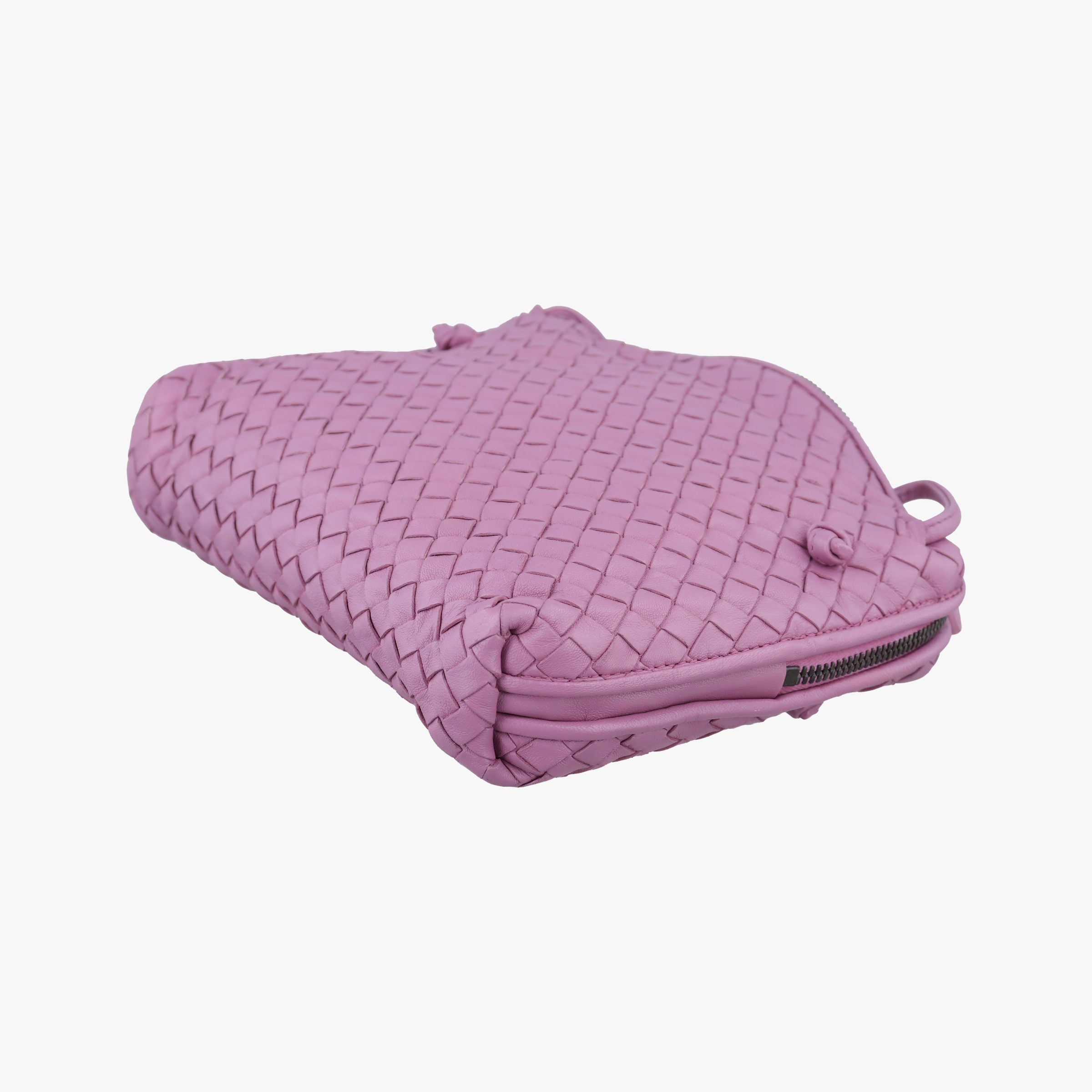 NODINI Intrecciato Purple lambskin B07187348Wノディーニ イントレチャート パープル ラムスキン B07187348W
