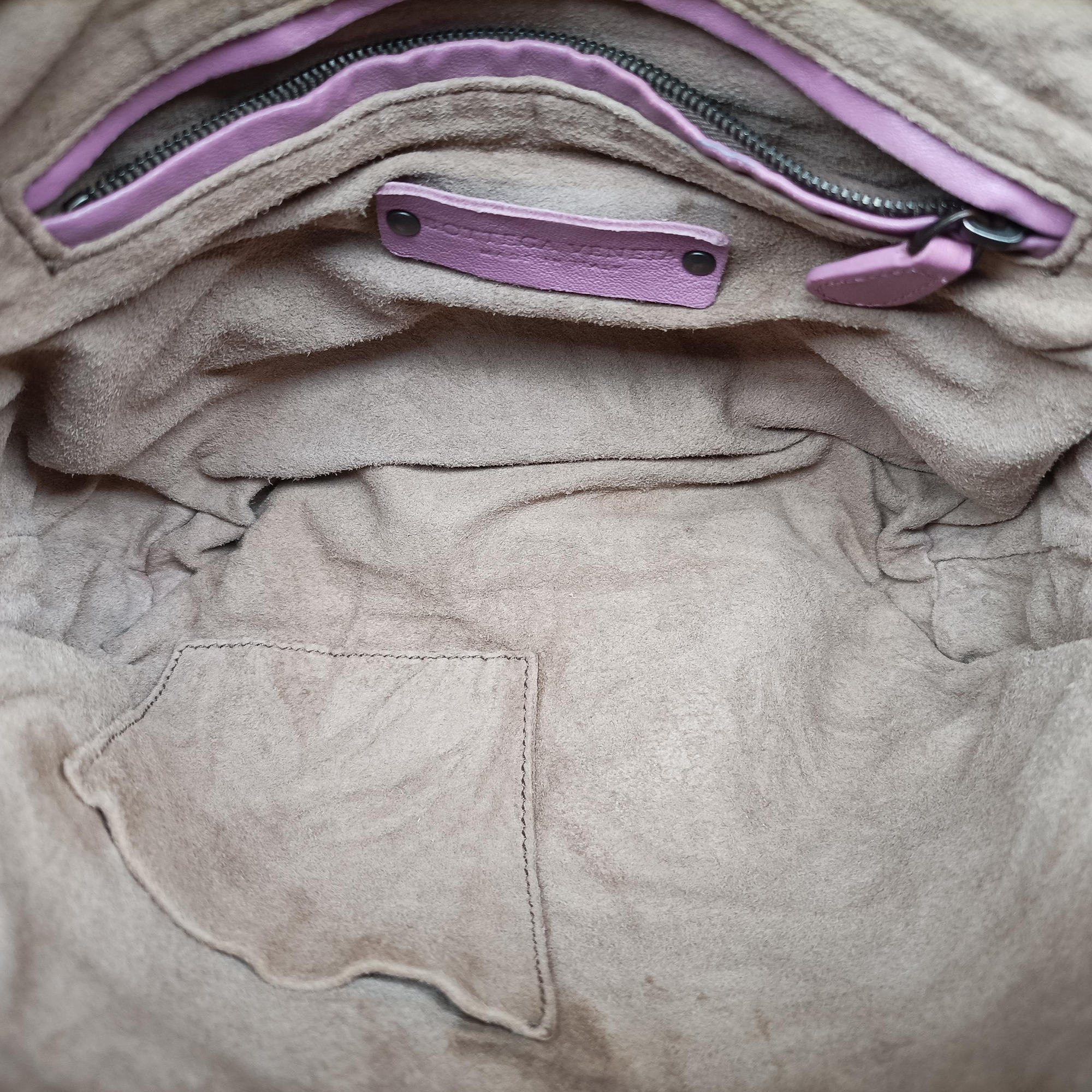 NODINI Intrecciato Purple lambskin B07187348Wノディーニ イントレチャート パープル ラムスキン B07187348W