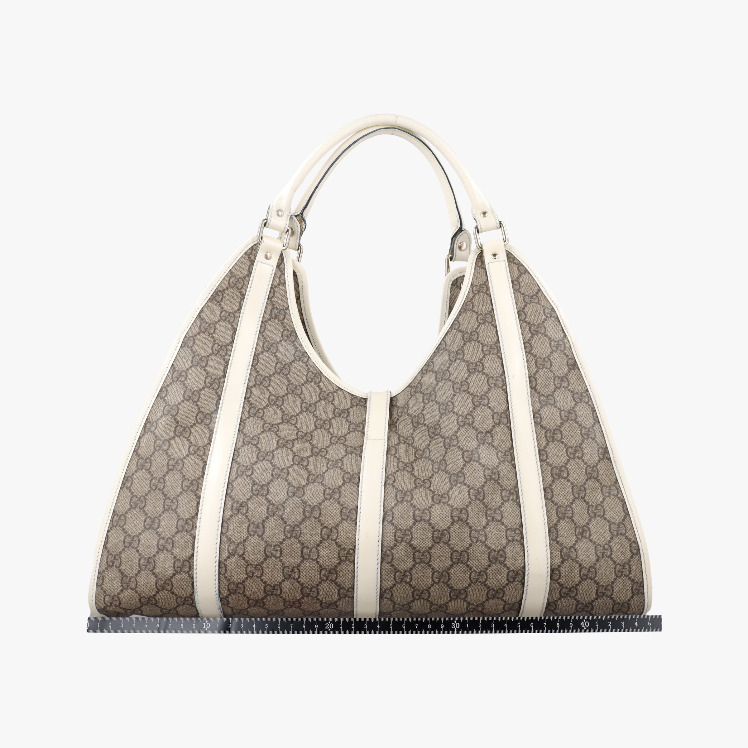 Jackie Brown×White Leather×PVC coated canvas 203493 D4507439ジャッキー ブラウン×ホワイト レザー×PVCコーティングキャンバス 203493 D4507439