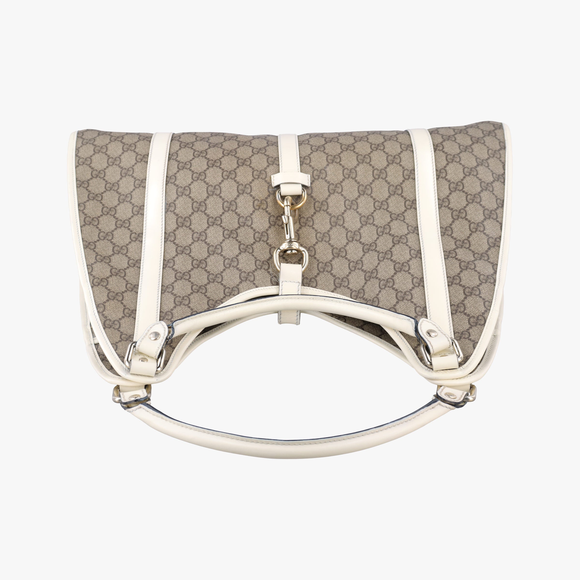 Jackie Brown×White Leather×PVC coated canvas 203493 D4507439ジャッキー ブラウン×ホワイト レザー×PVCコーティングキャンバス 203493 D4507439