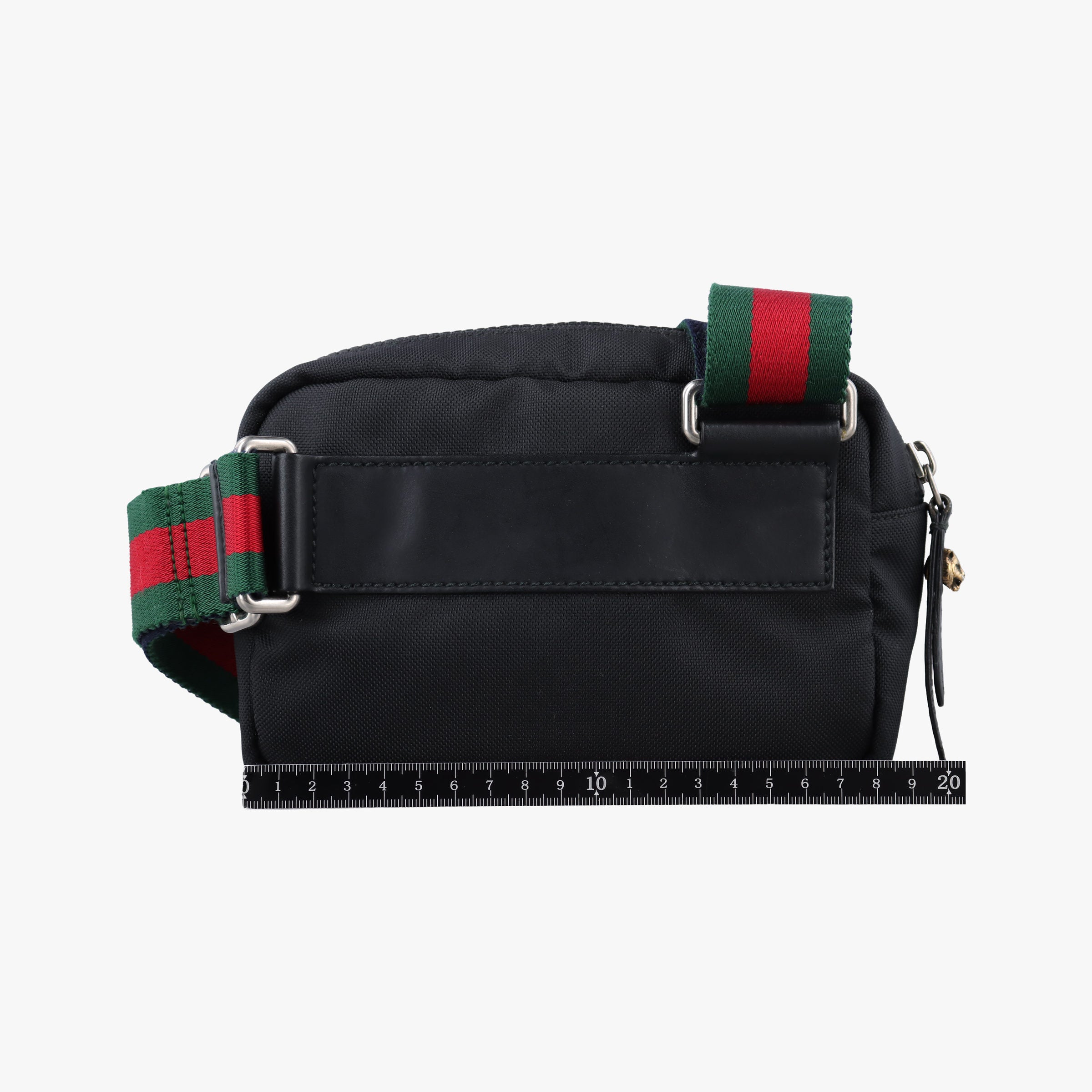 Tiger Embroidered Web Messenger Black×Multicolour Canvas 523323 Lot number unknownタイガーヘッド エンブロイダリー アニマル ブラック×マルチカラー キャンバス 523323 製番不明