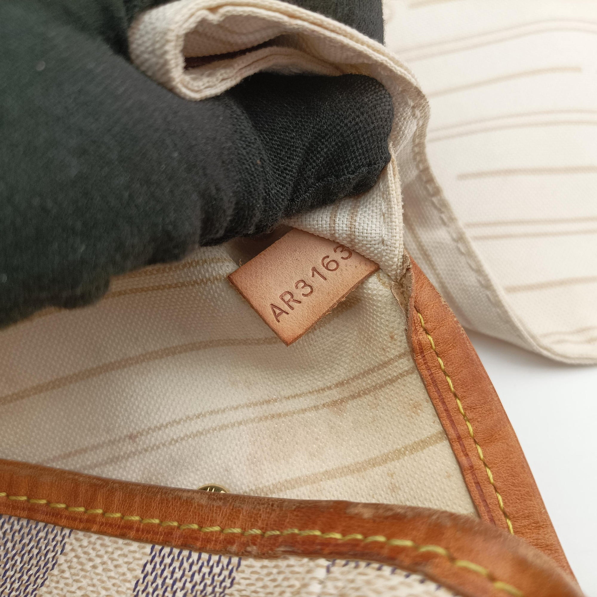 Neverfull MM Azur Damier Canvas N51107 AR3163ネヴァーフルMM アズール ダミエキャンバス N51107 AR3163