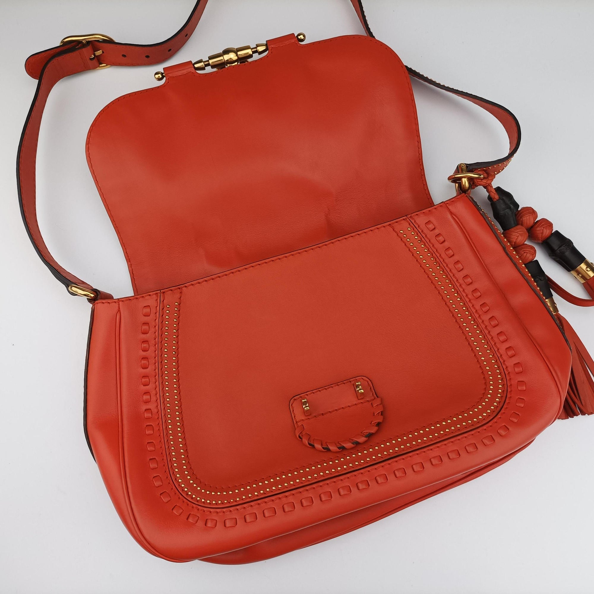 Snaffle Bit Orange Leather 263955 A8801082スナッフルビット オレンジ レザー 263955 A8801082