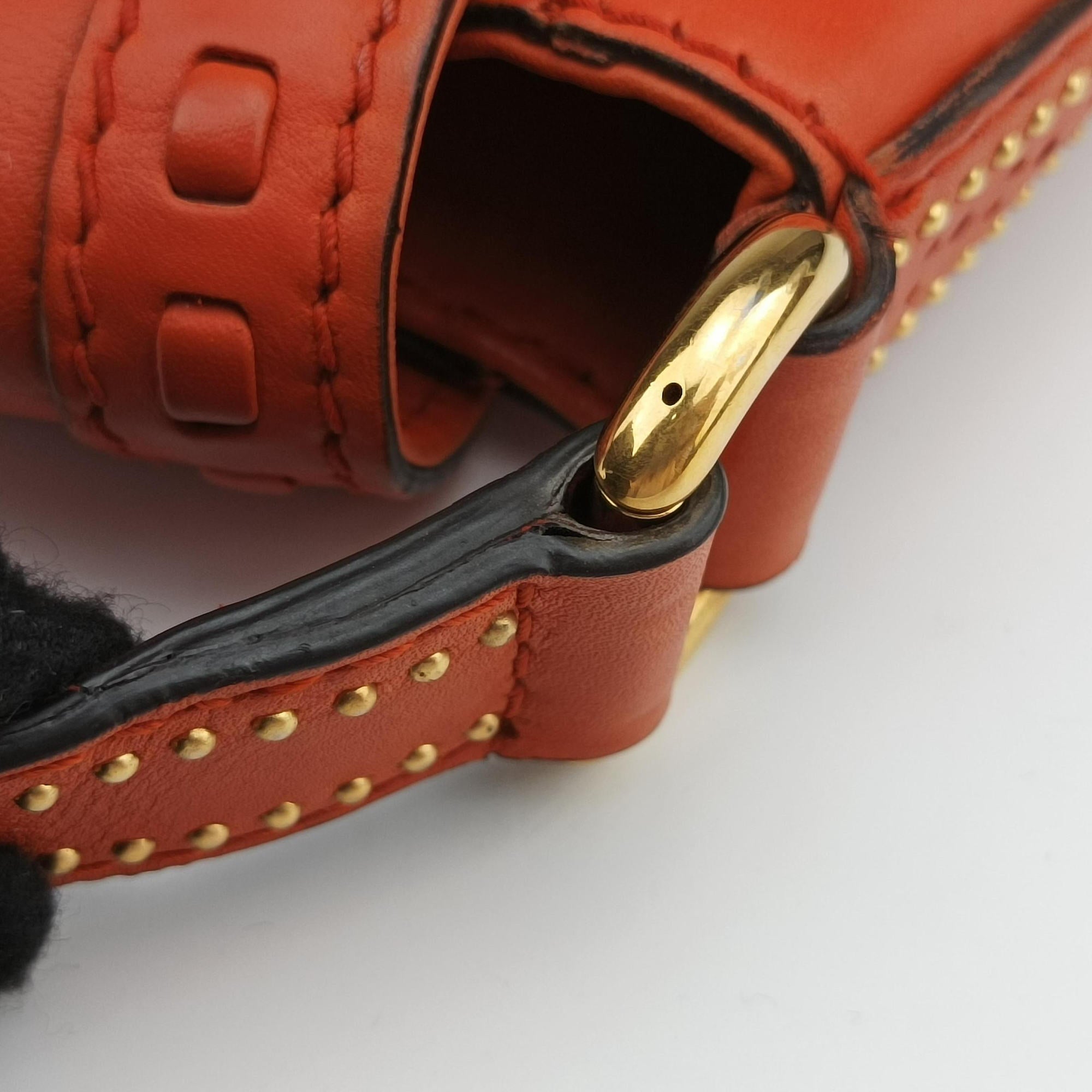 Snaffle Bit Orange Leather 263955 A8801082スナッフルビット オレンジ レザー 263955 A8801082