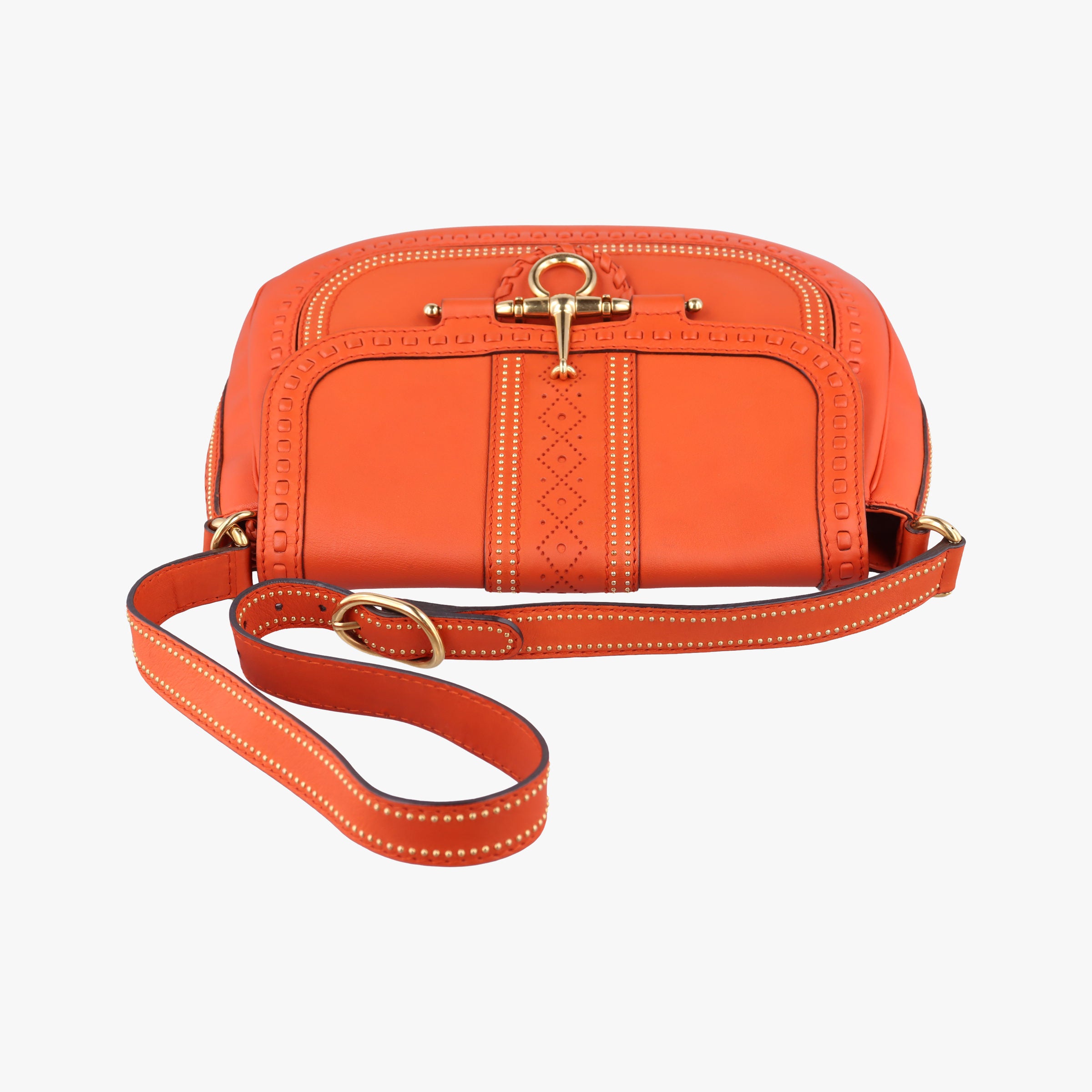 Snaffle Bit Orange Leather 263955 A8801082スナッフルビット オレンジ レザー 263955 A8801082