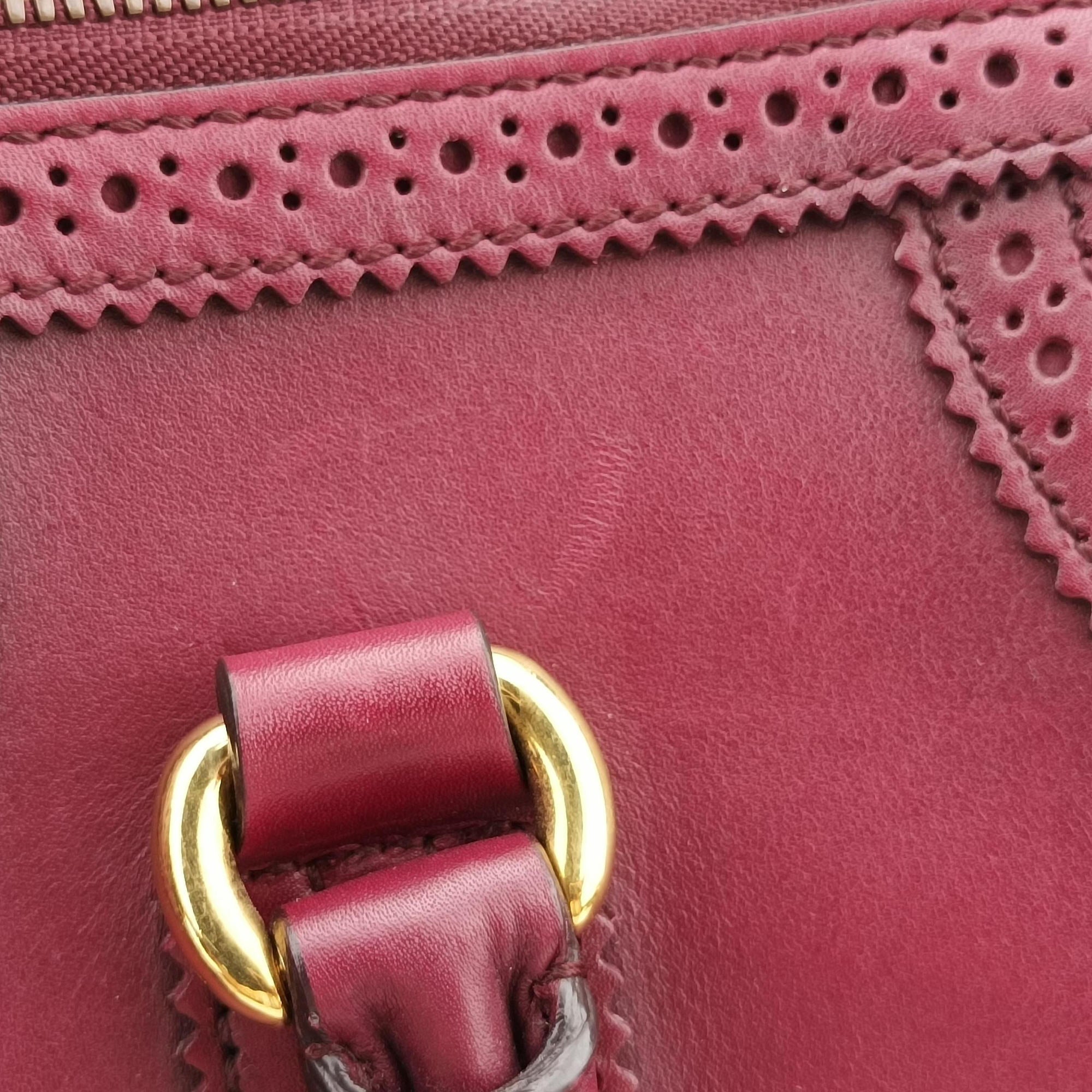 Duilio Brogue Burgundy Leather 296903 A012293424デュイリオ ブローグ ワインレッド レザー 296903 A012293424