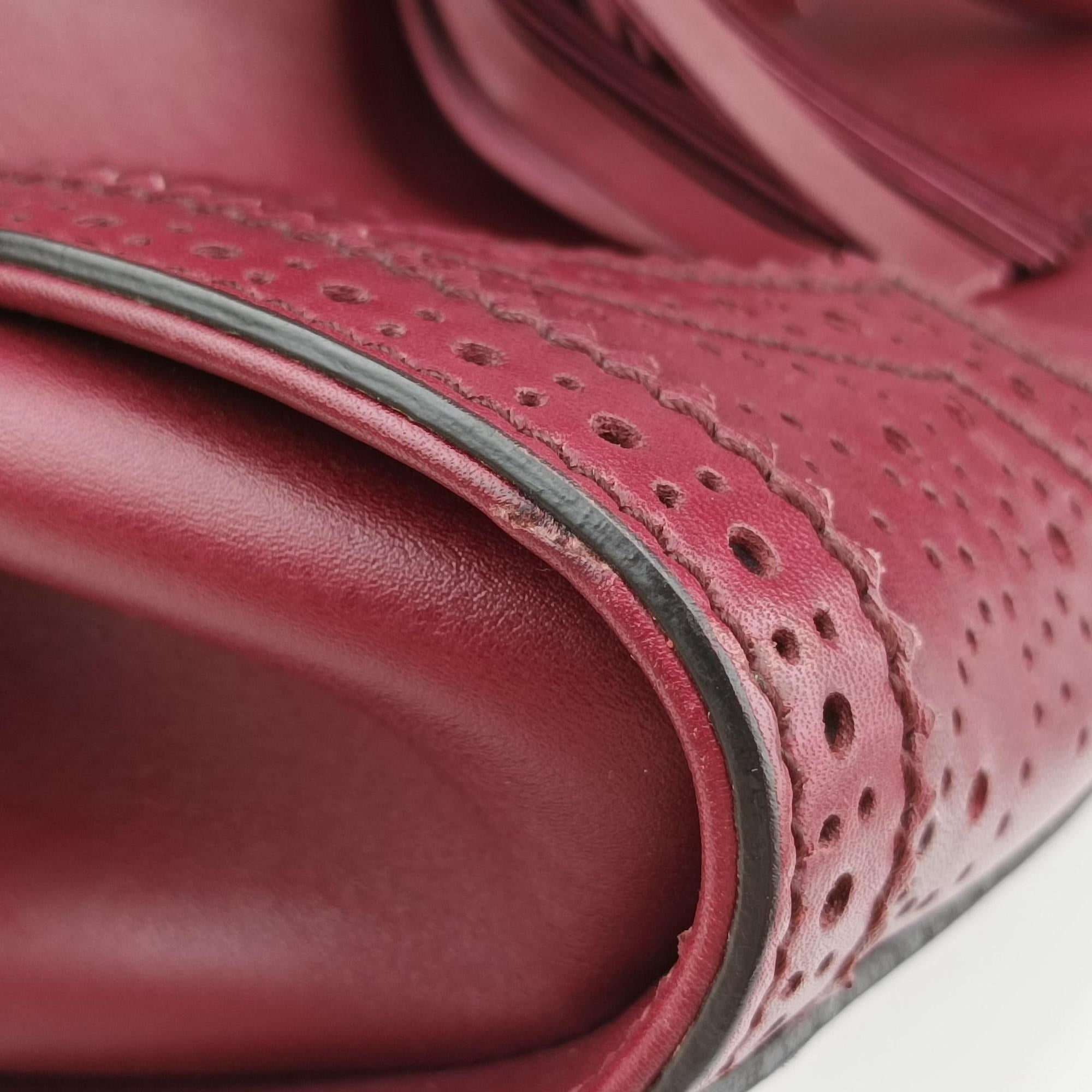 Duilio Brogue Burgundy Leather 296903 A012293424デュイリオ ブローグ ワインレッド レザー 296903 A012293424