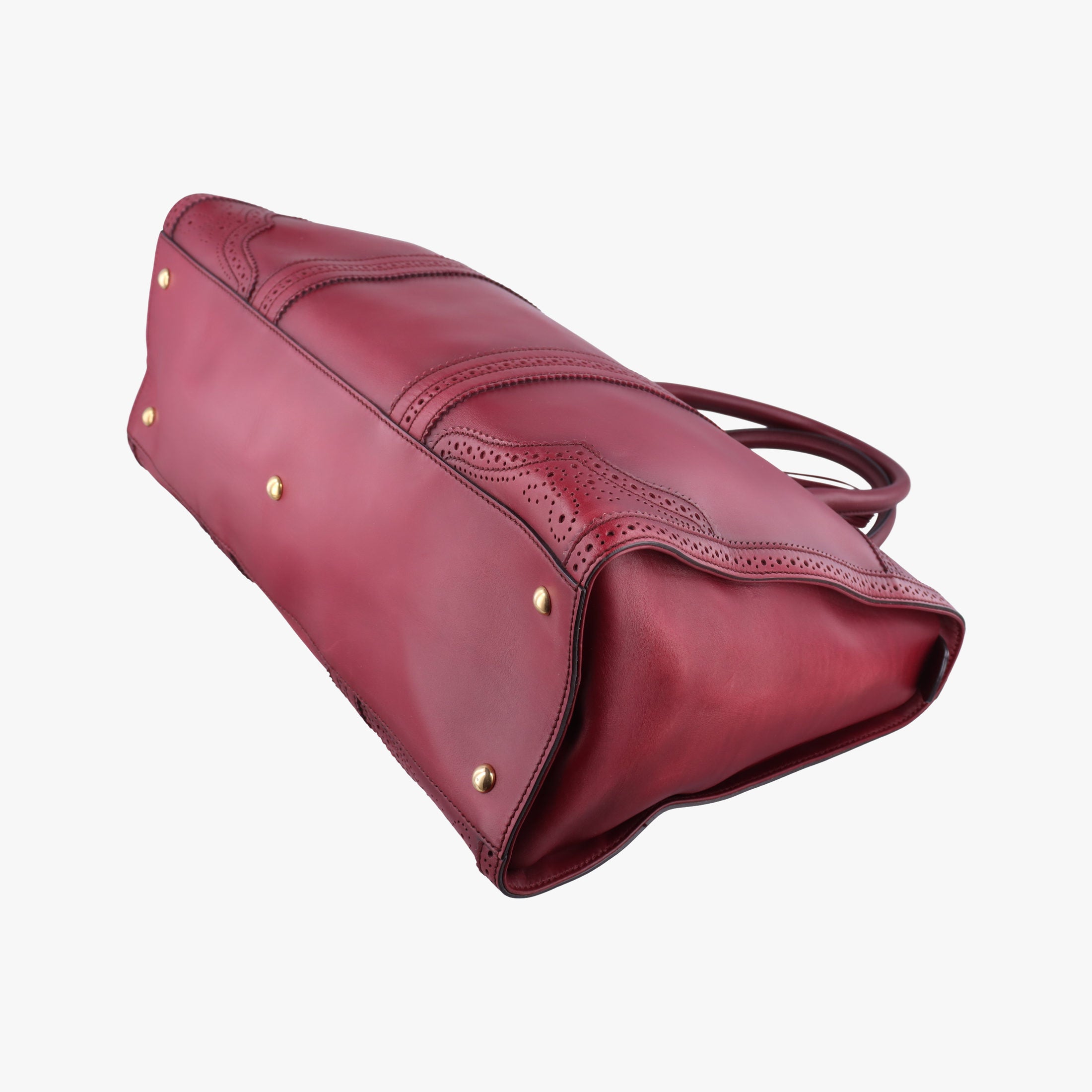 Duilio Brogue Burgundy Leather 296903 A012293424デュイリオ ブローグ ワインレッド レザー 296903 A012293424