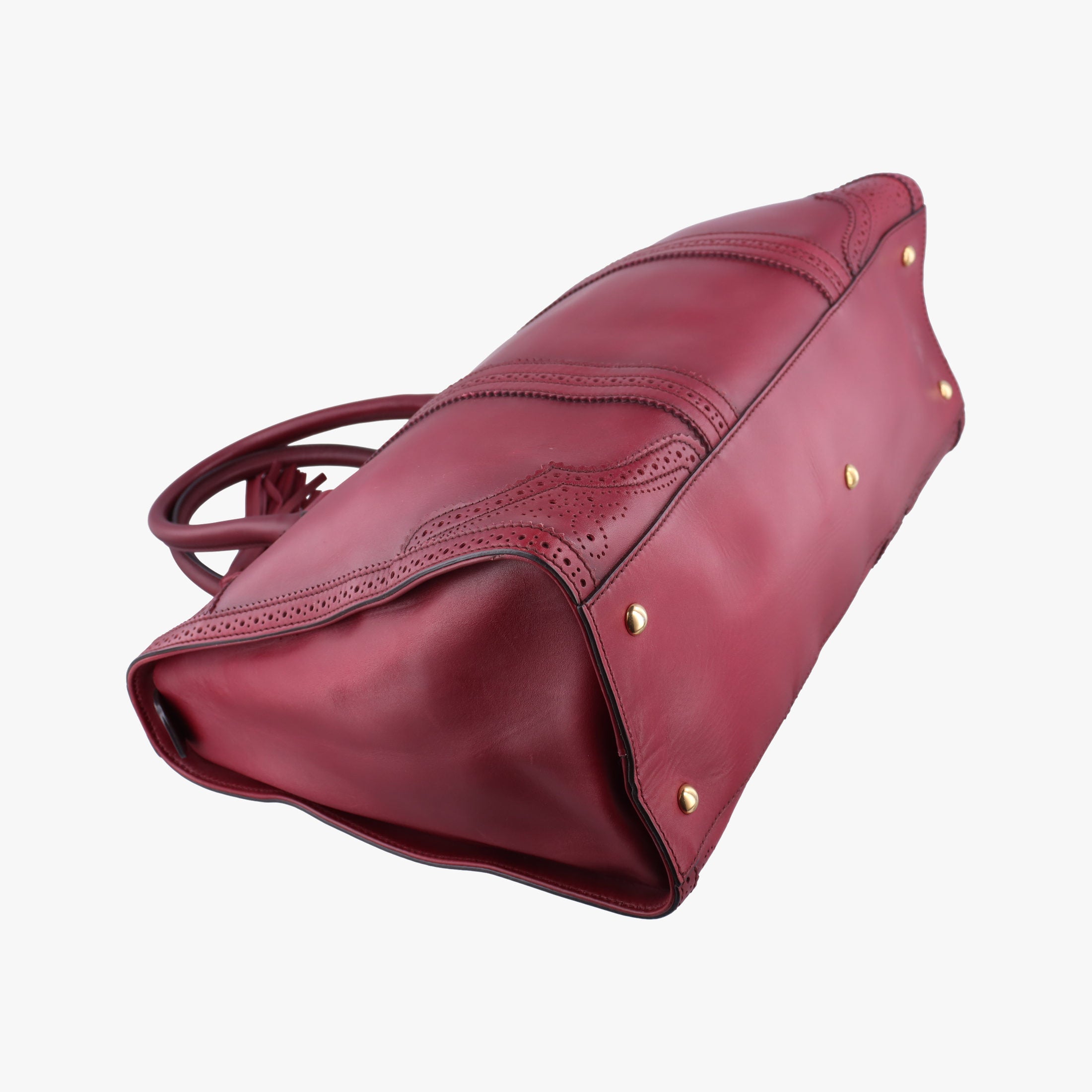 Duilio Brogue Burgundy Leather 296903 A012293424デュイリオ ブローグ ワインレッド レザー 296903 A012293424