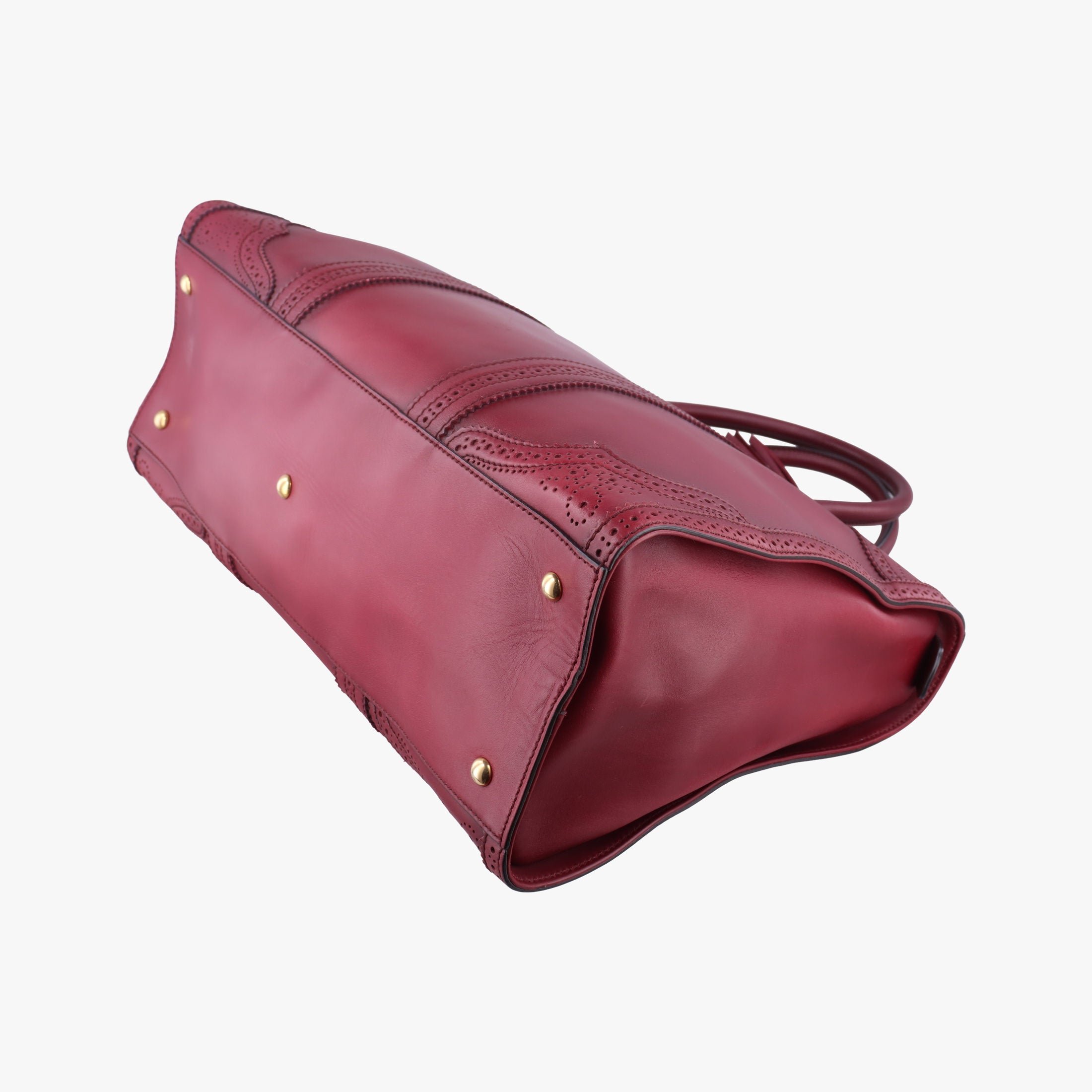 Duilio Brogue Burgundy Leather 296903 A012293424デュイリオ ブローグ ワインレッド レザー 296903 A012293424