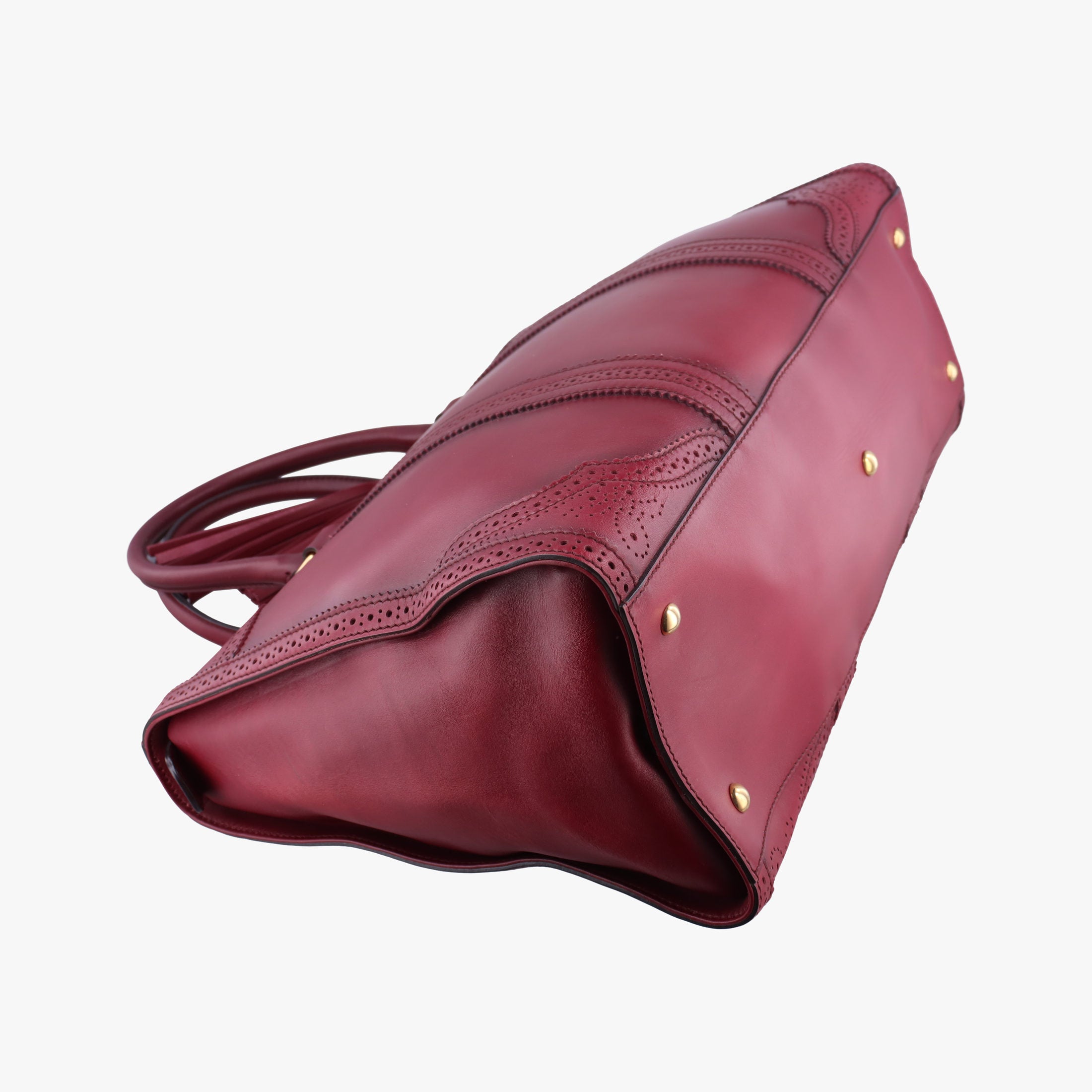 Duilio Brogue Burgundy Leather 296903 A012293424デュイリオ ブローグ ワインレッド レザー 296903 A012293424