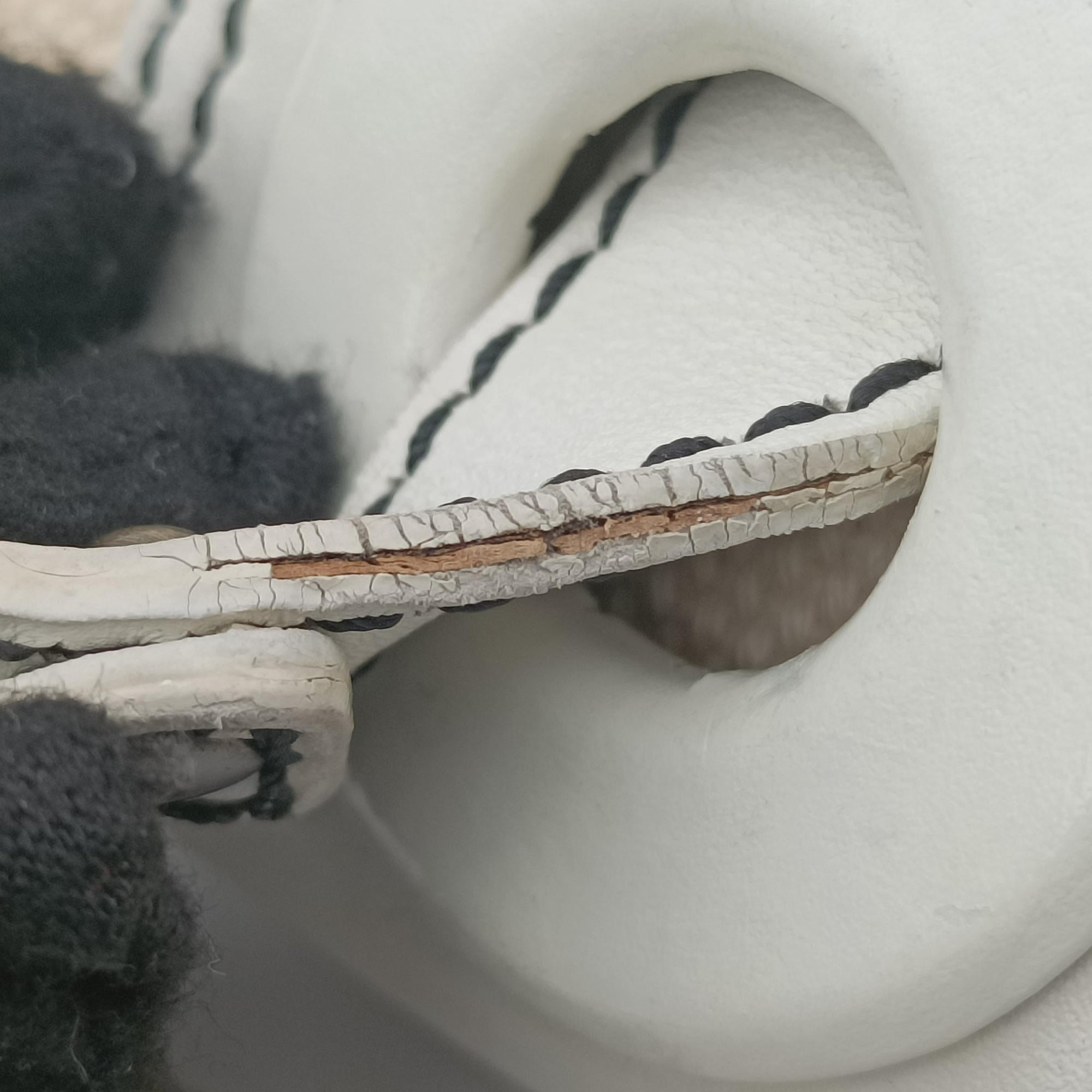 B Bag White canvas×leather 8BNI63 2384-8BNI63-UP4-068Bバッグ ホワイト キャンバス ×レザー 8BNI63 2384-8BNI63-UP4-068