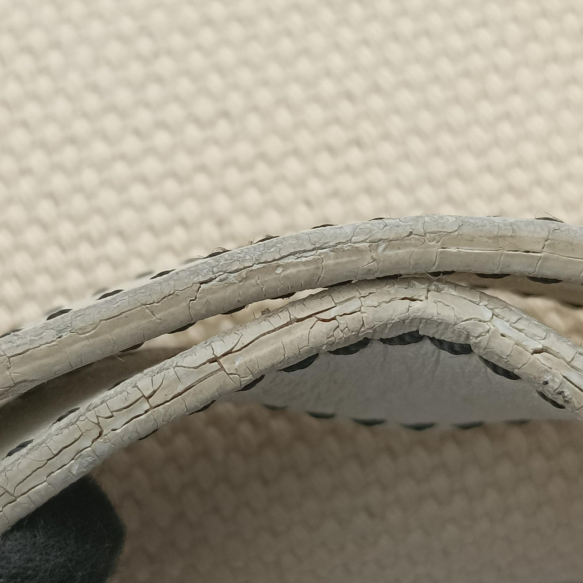 B Bag White canvas×leather 8BNI63 2384-8BNI63-UP4-068Bバッグ ホワイト キャンバス ×レザー 8BNI63 2384-8BNI63-UP4-068