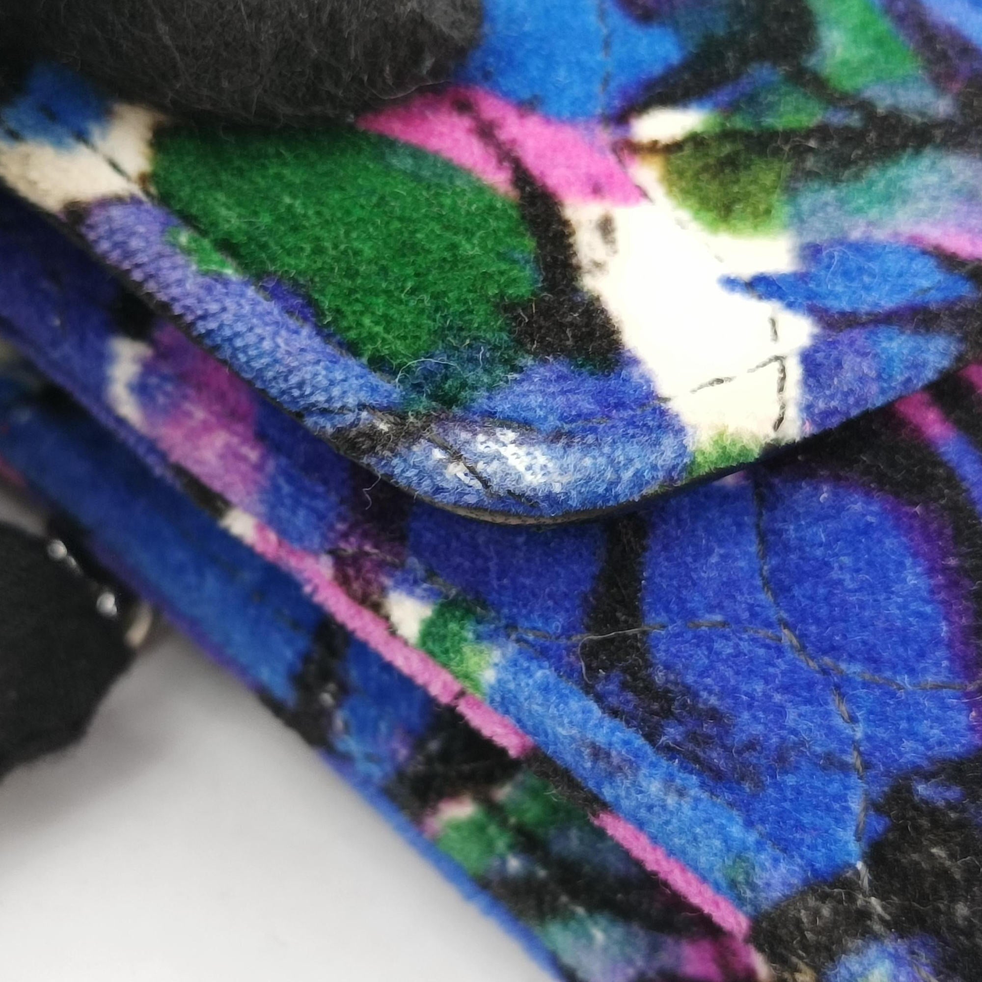 Floral Print BB Wallet Chain purple×Multicolour Velvet 561507·4267·X·568008フローラルプリント ビービー ウォレット チェーン パープル×マルチカラー ベルベット 561507·4267·X·568008