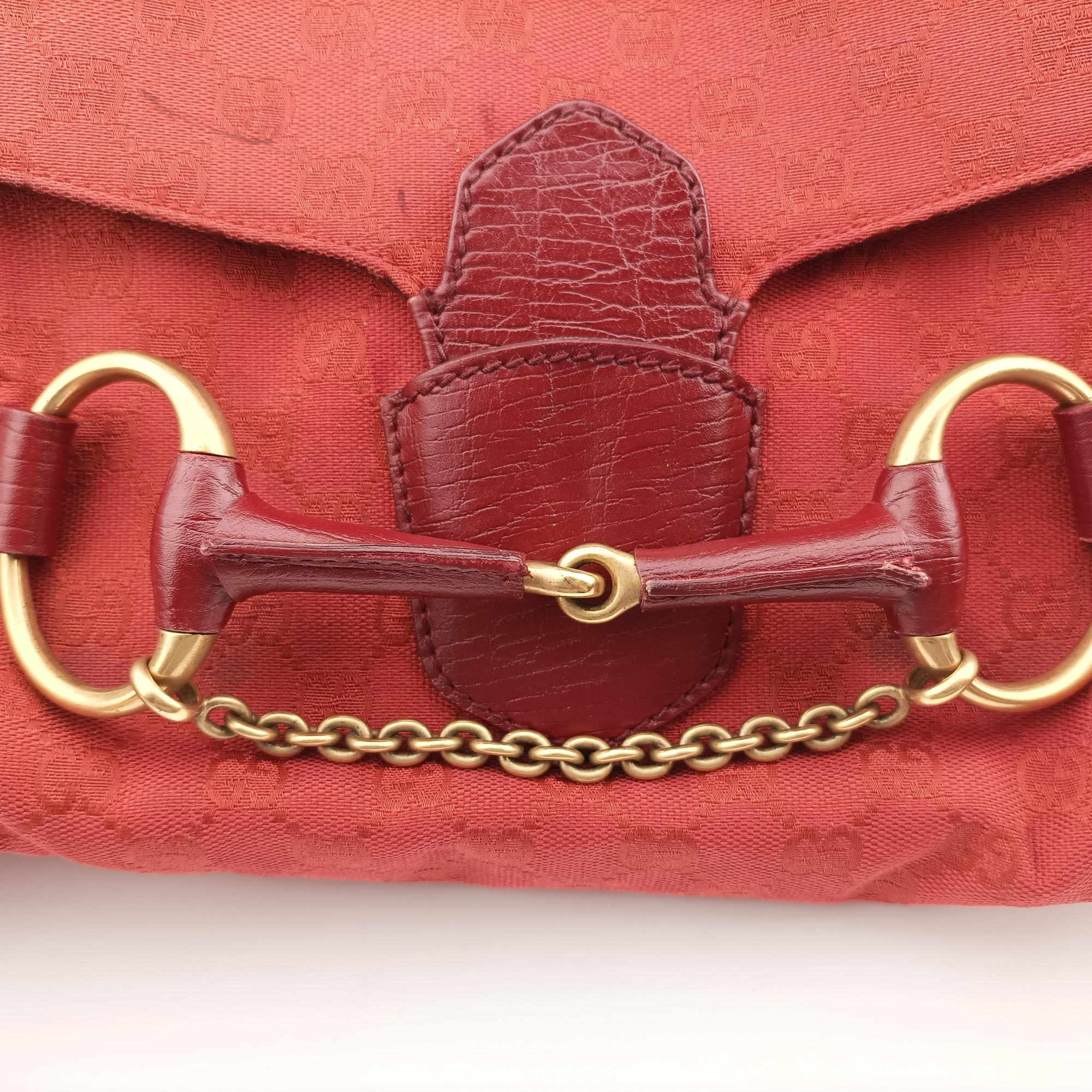 Horsebit Red canvas×Leather 114915 ホースビット レッド キャンバス×レザー 114915