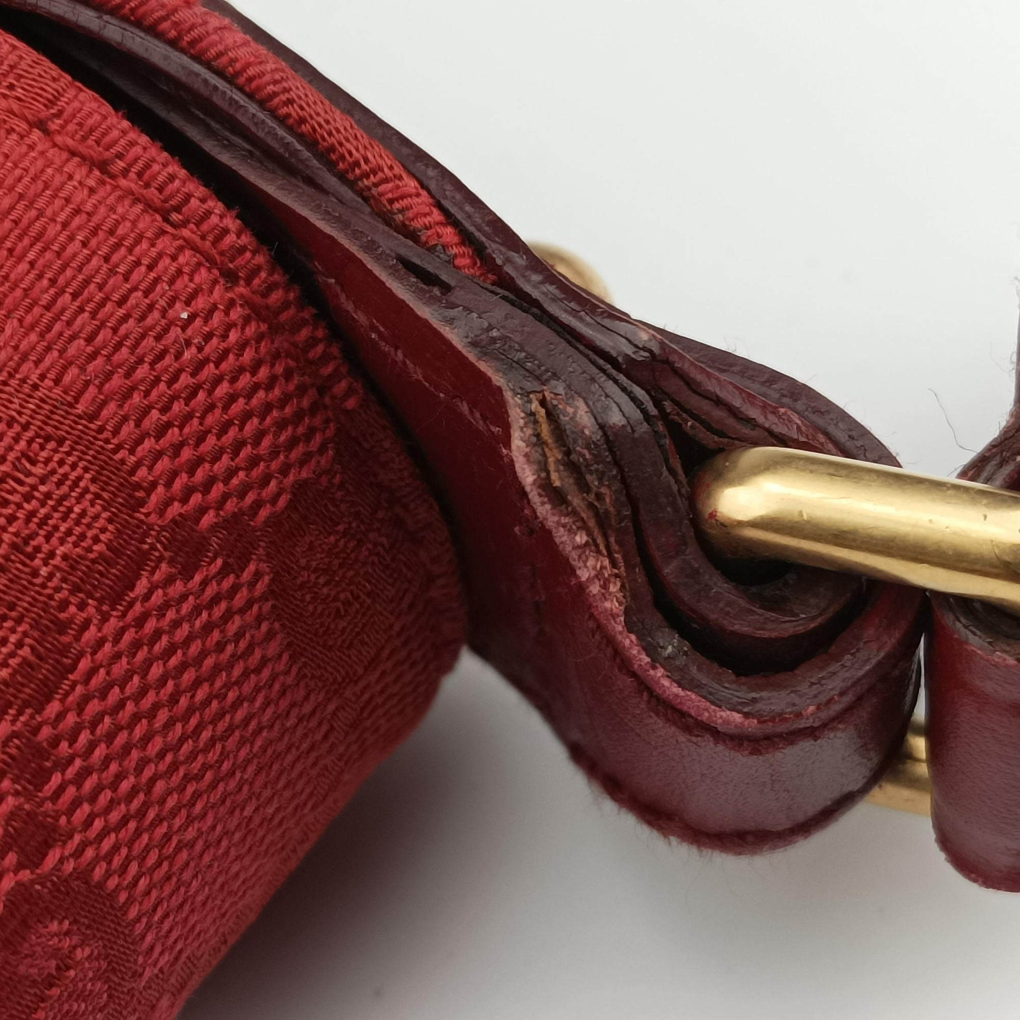 Horsebit Red canvas×Leather 114915 ホースビット レッド キャンバス×レザー 114915