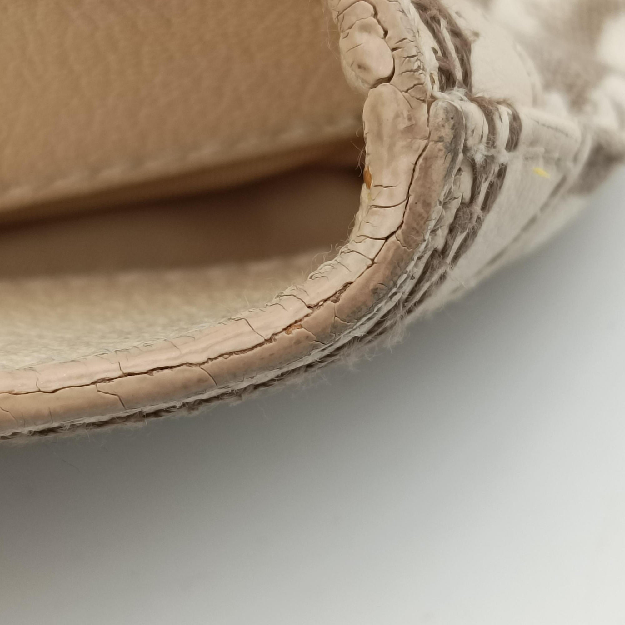Trotter Flower Line White x Beige x Multicolor Canvas × Leather 05-BO-0035トロッター フラワーライン ホワイト×ベージュ×マルチカラー キャンバス×レザー 05-BO-0035