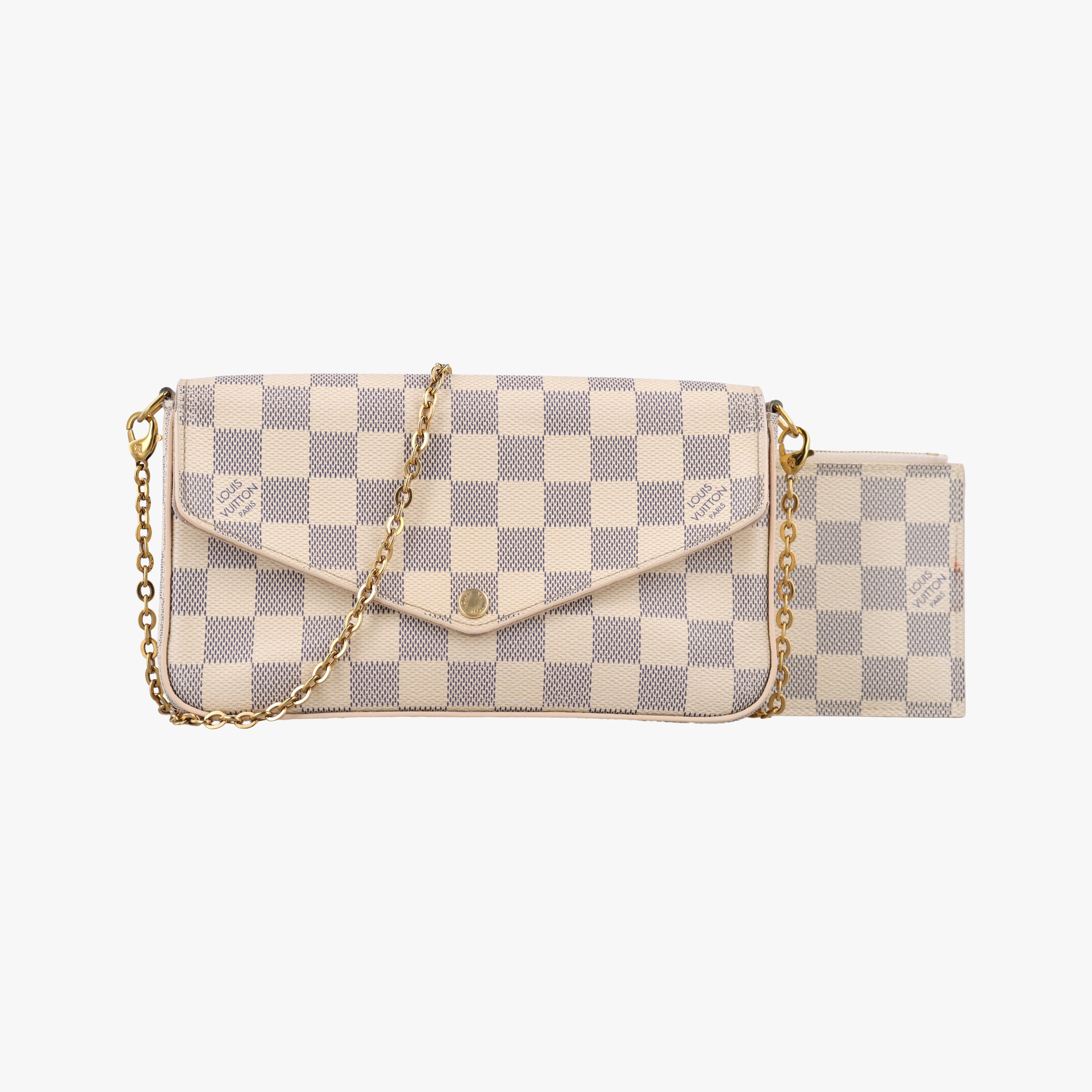 Pochette FeLICIE AZUR Damier Canvas N63106 MI0188ポシェットフェリシー アズール ダミエキャンバス N63106 MI0188