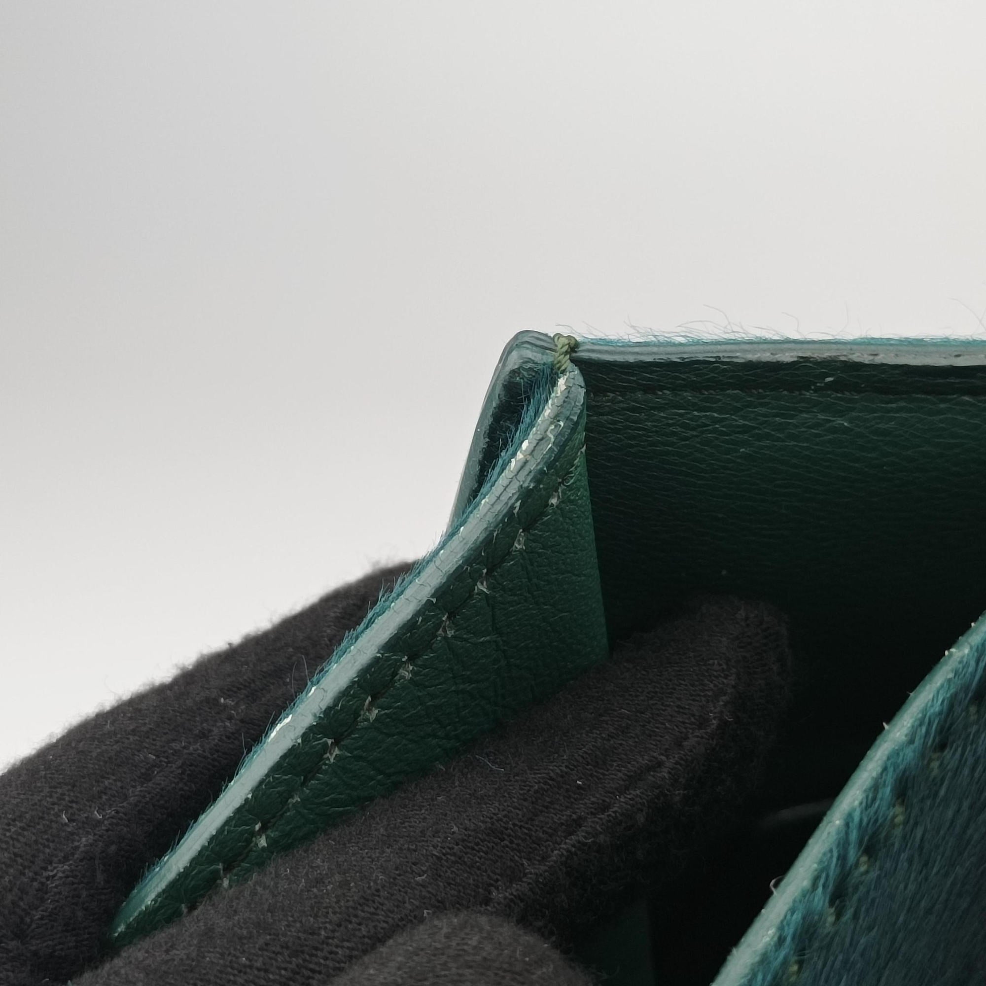 Luggage Square Phantom Green Pony Hair S-PA-1111ラゲージ スクエアファントム グリーン ハラコ S-PA-1111