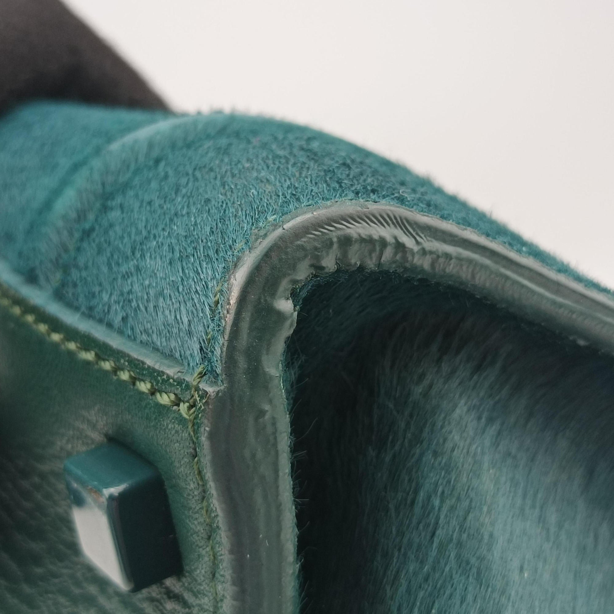 Luggage Square Phantom Green Pony Hair S-PA-1111ラゲージ スクエアファントム グリーン ハラコ S-PA-1111