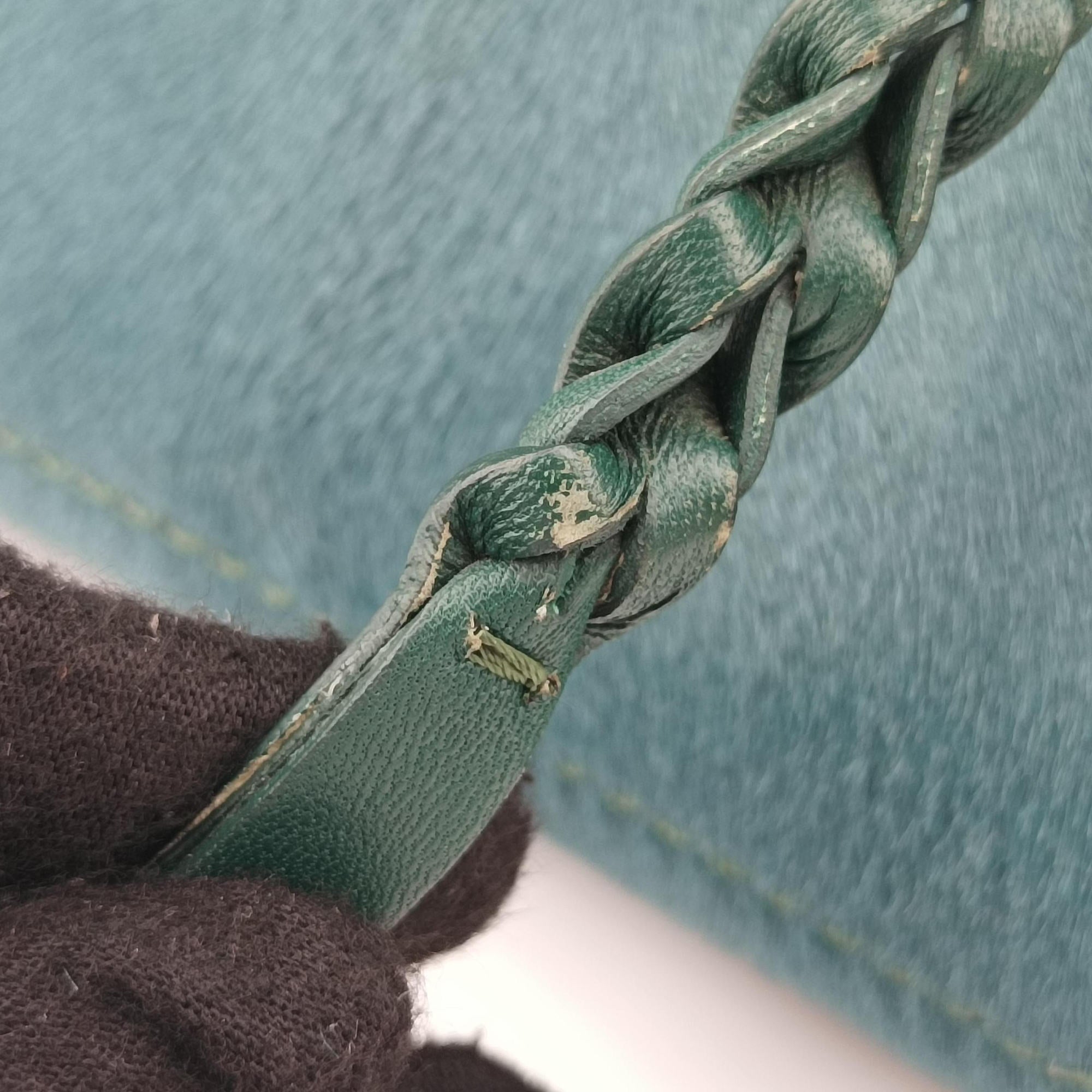 Luggage Square Phantom Green Pony Hair S-PA-1111ラゲージ スクエアファントム グリーン ハラコ S-PA-1111