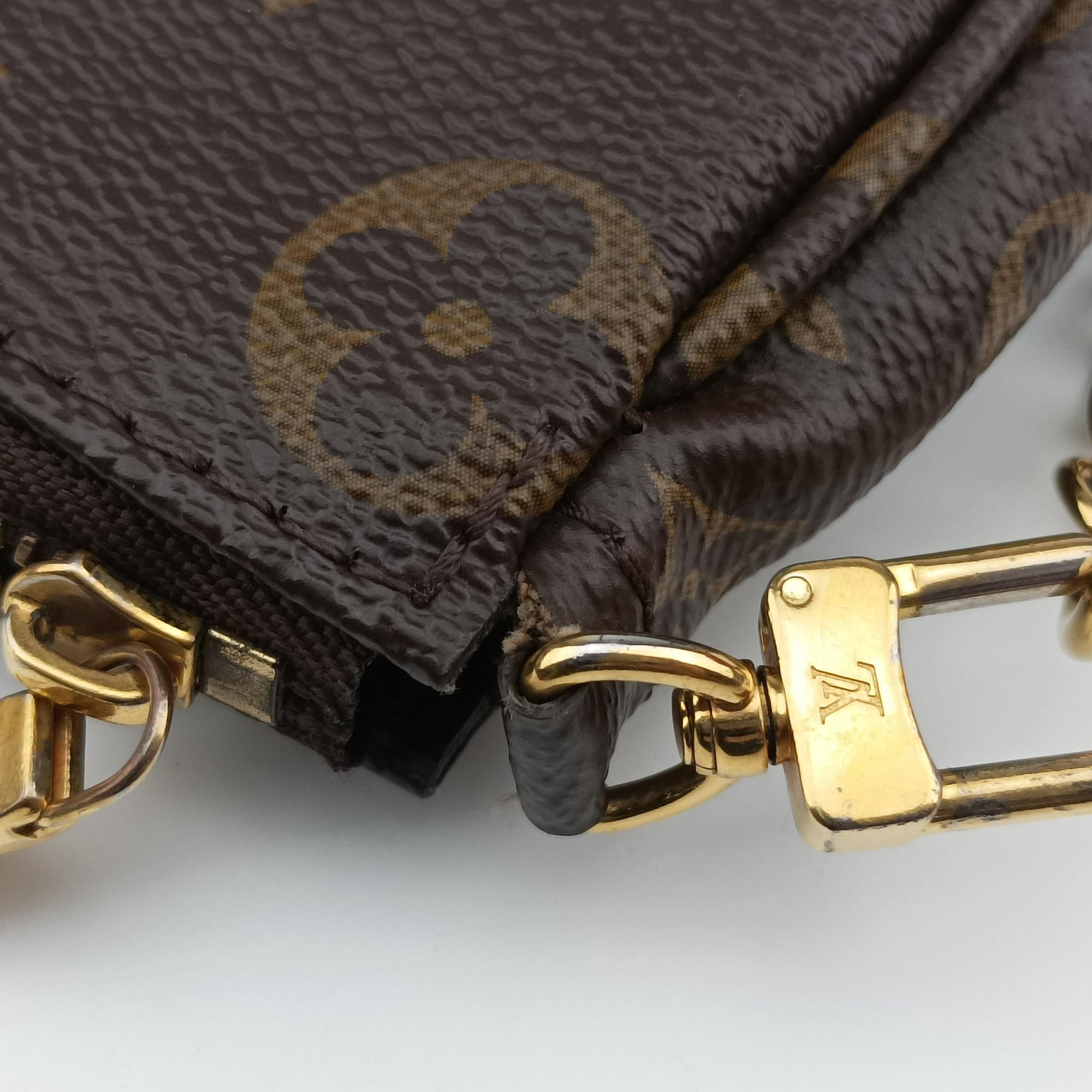 MULTI POCHETTE ACCESSOIRES brown×khaki Monogram Canvas M44840 CA0211ミュルティポシェットアクセソワール モノグラム/ブラウン×カーキ モノグラムキャンバス M44840 CA0211