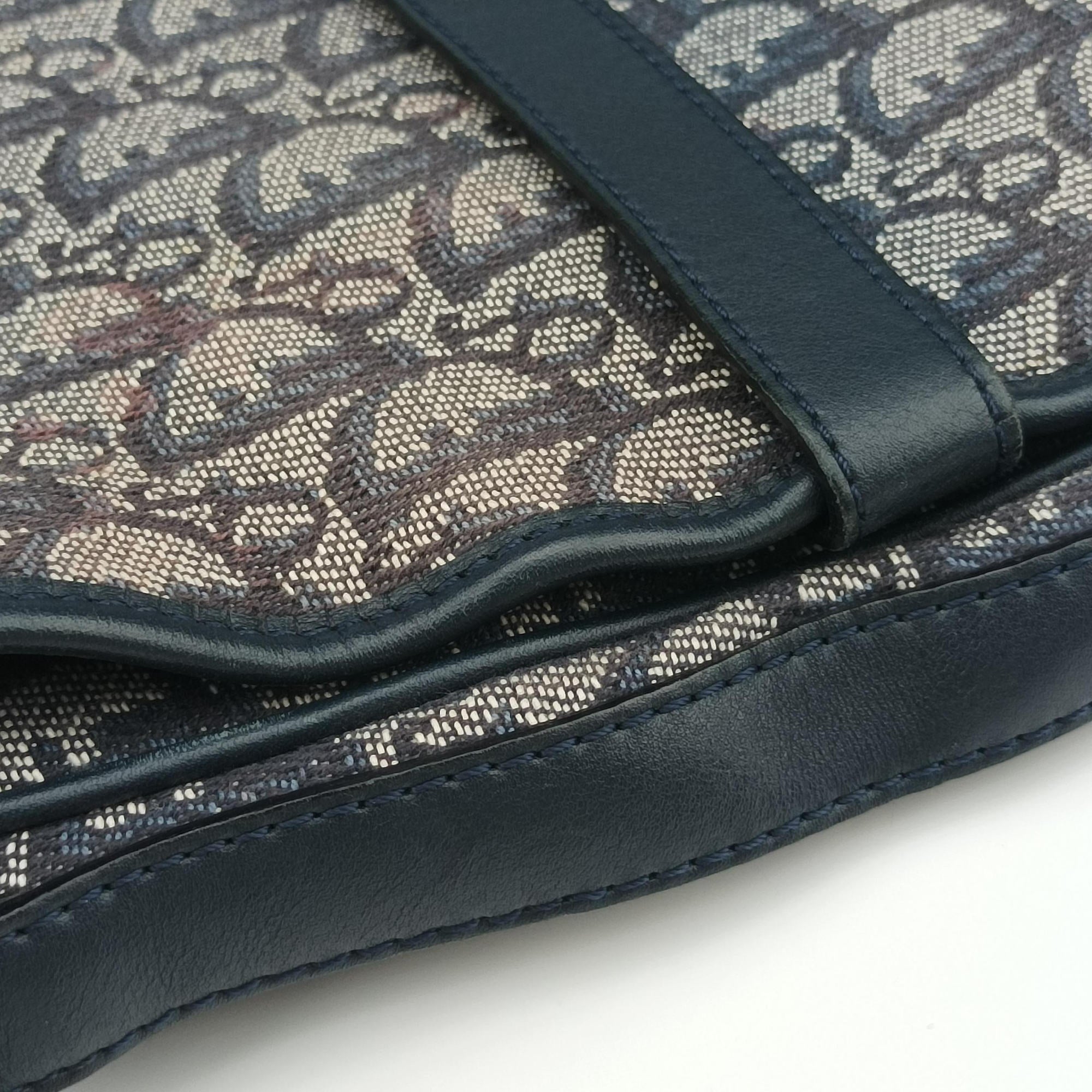 CD Logo Trotter Navy×Grey Jacquard×Leather 05-BO-0036CDロゴ トロッター ネイビー×グレー ジャガード×レザー 05-BO-0036