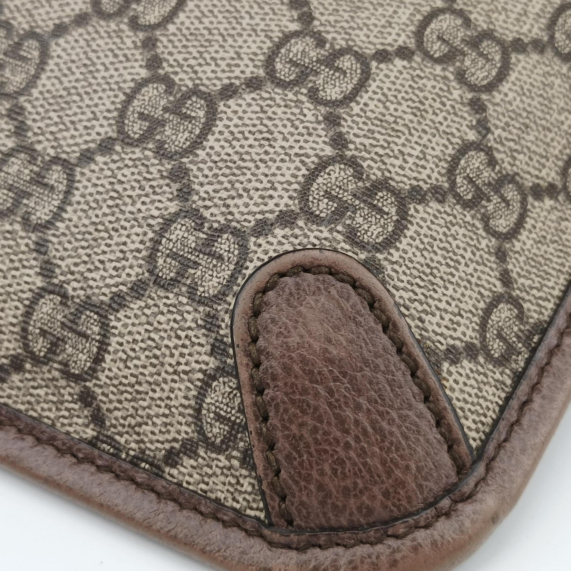 NEO VINTAGE GG Supreme beige×Brown PVC coated canvas×Leather 493930 Lot number unknownネオ ヴィンテージ GGスプリーム ベージュ×ブラウン PVCコーティングキャンバス×レザー 493930 製番不明