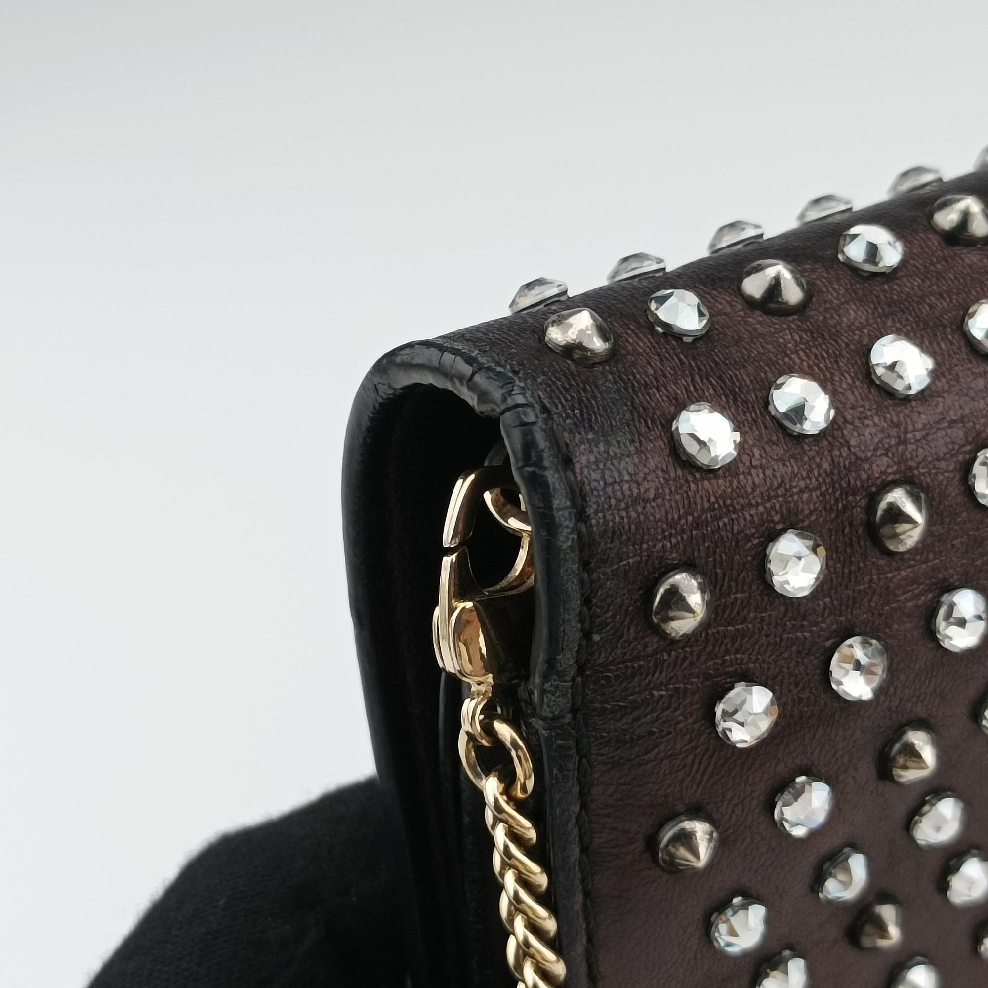 Studded medusa Black Leather CLG 891 977 719 123スタッズ メデューサ ブラック レザー CLG 891 977 719 123