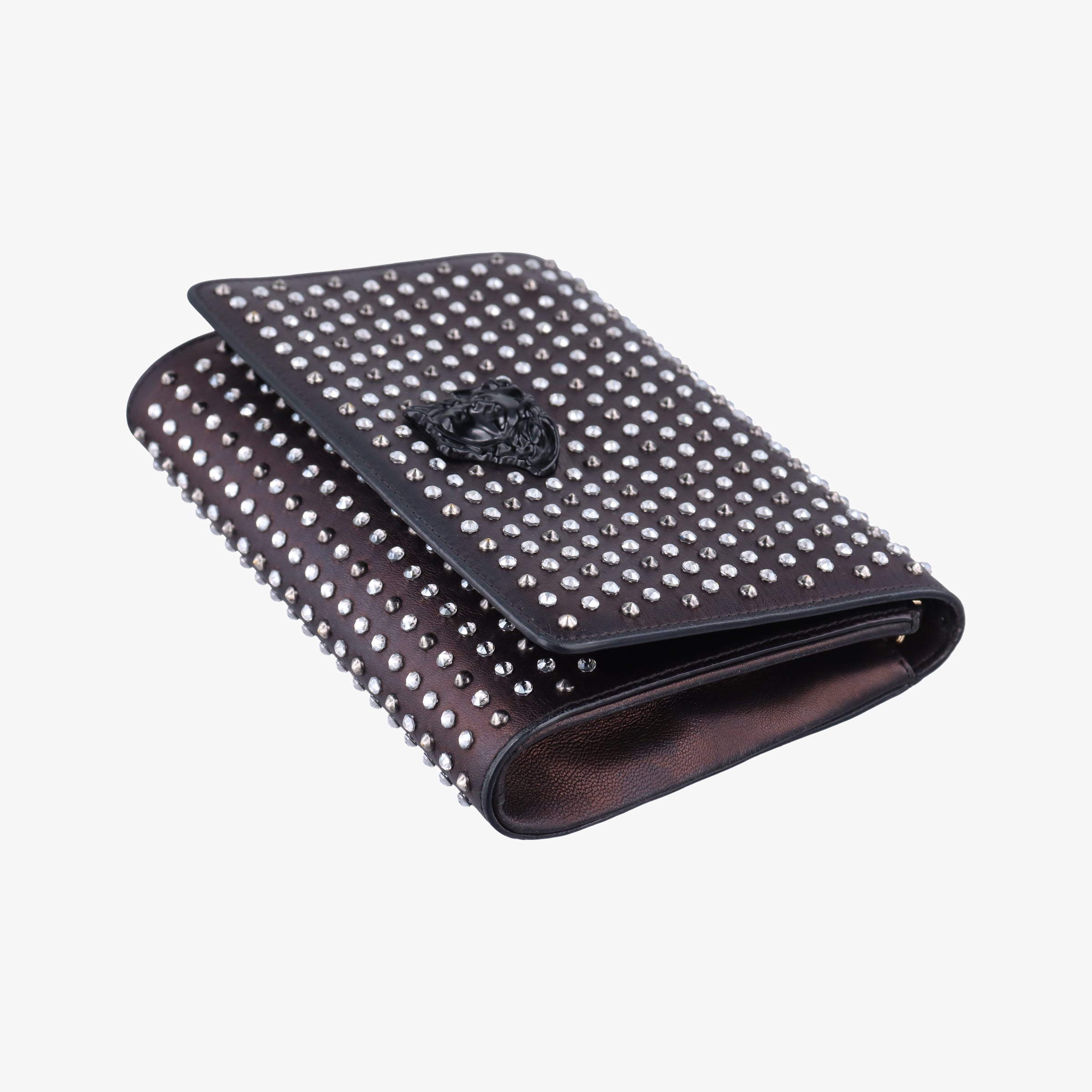 Studded medusa Black Leather CLG 891 977 719 123スタッズ メデューサ ブラック レザー CLG 891 977 719 123
