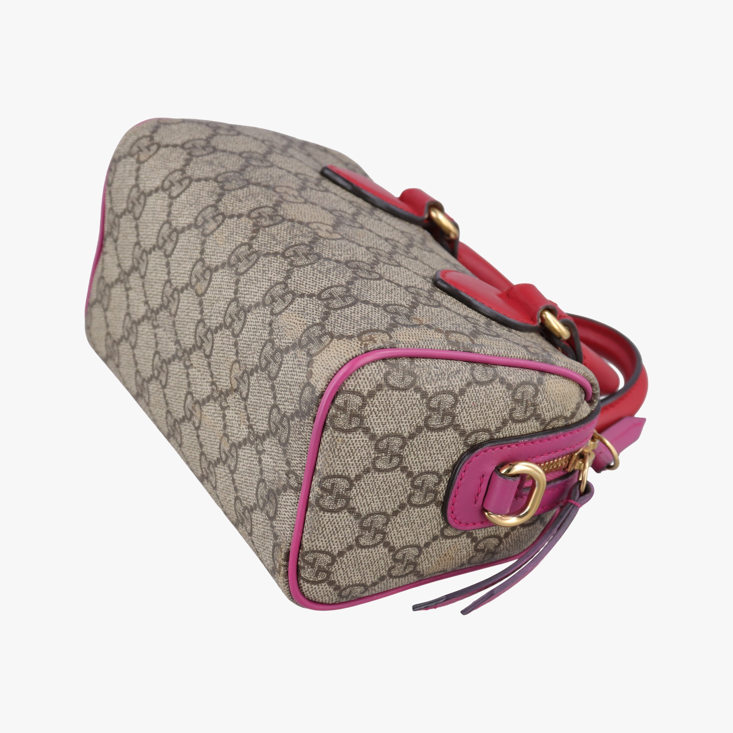 GG Supreme beige×red×pink PVC coated canvas×Leather 432123 B019790303GG スプリーム ベージュ×レッド×ピンク PVCコーティングキャンバス×レザー 432123 B019790303