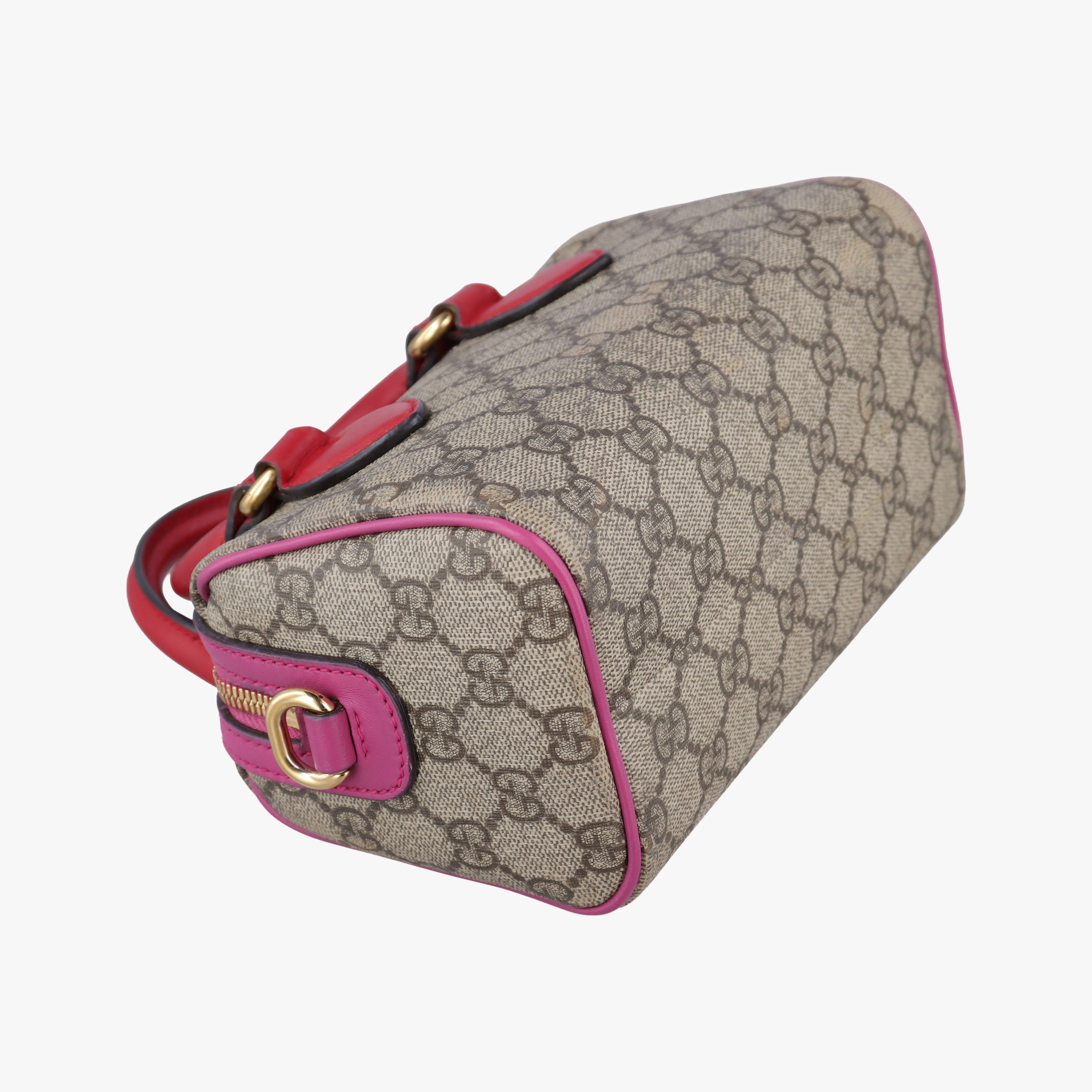 GG Supreme beige×red×pink PVC coated canvas×Leather 432123 B019790303GG スプリーム ベージュ×レッド×ピンク PVCコーティングキャンバス×レザー 432123 B019790303