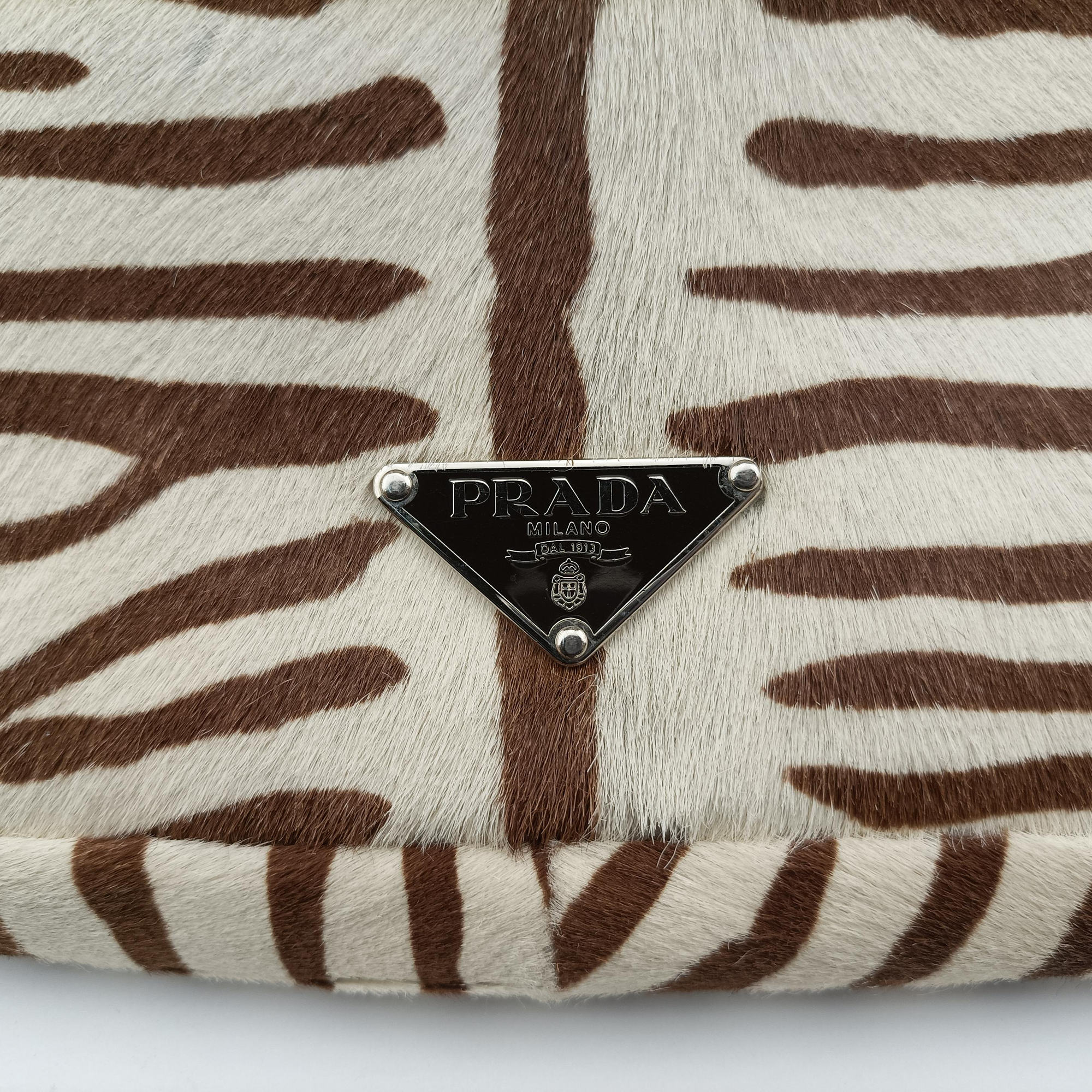 AnimalierZebra Print Brown×White Moro Pony Hair 50アニマリエ ゼブラ柄 ブラウン×ホワイト ハラコ 50