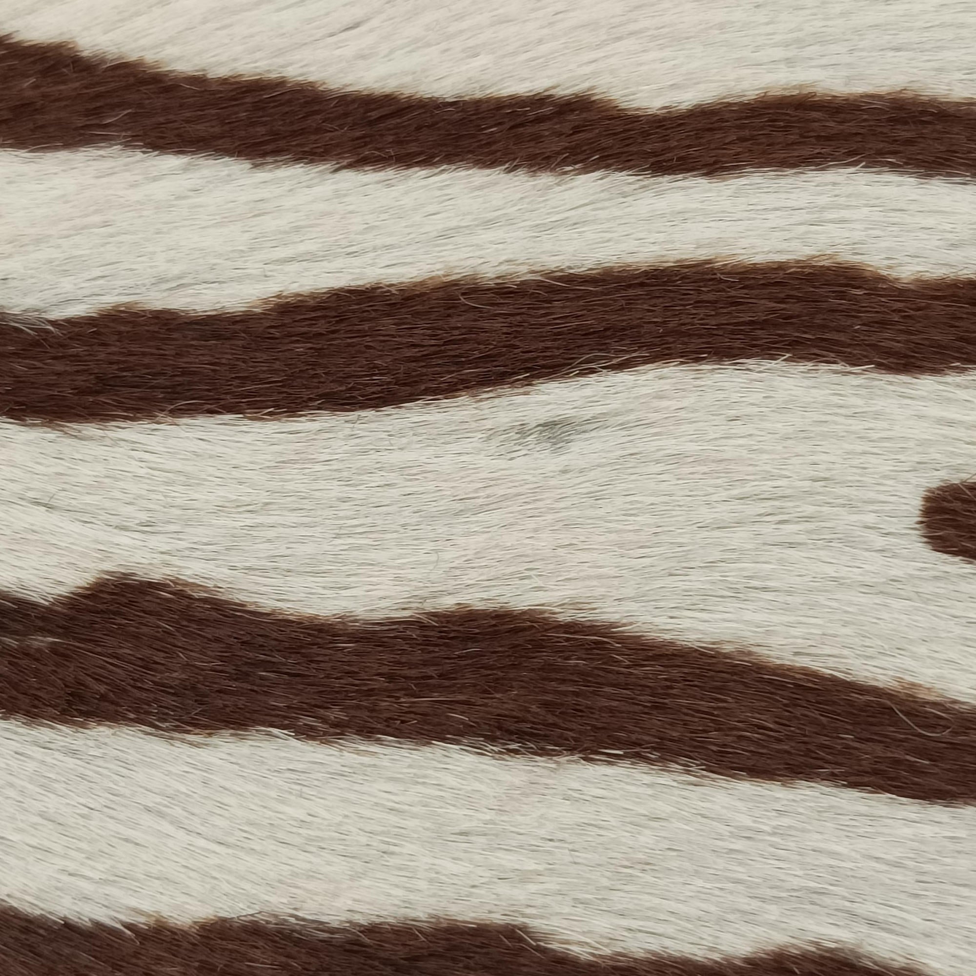 AnimalierZebra Print Brown×White Moro Pony Hair 50アニマリエ ゼブラ柄 ブラウン×ホワイト ハラコ 50