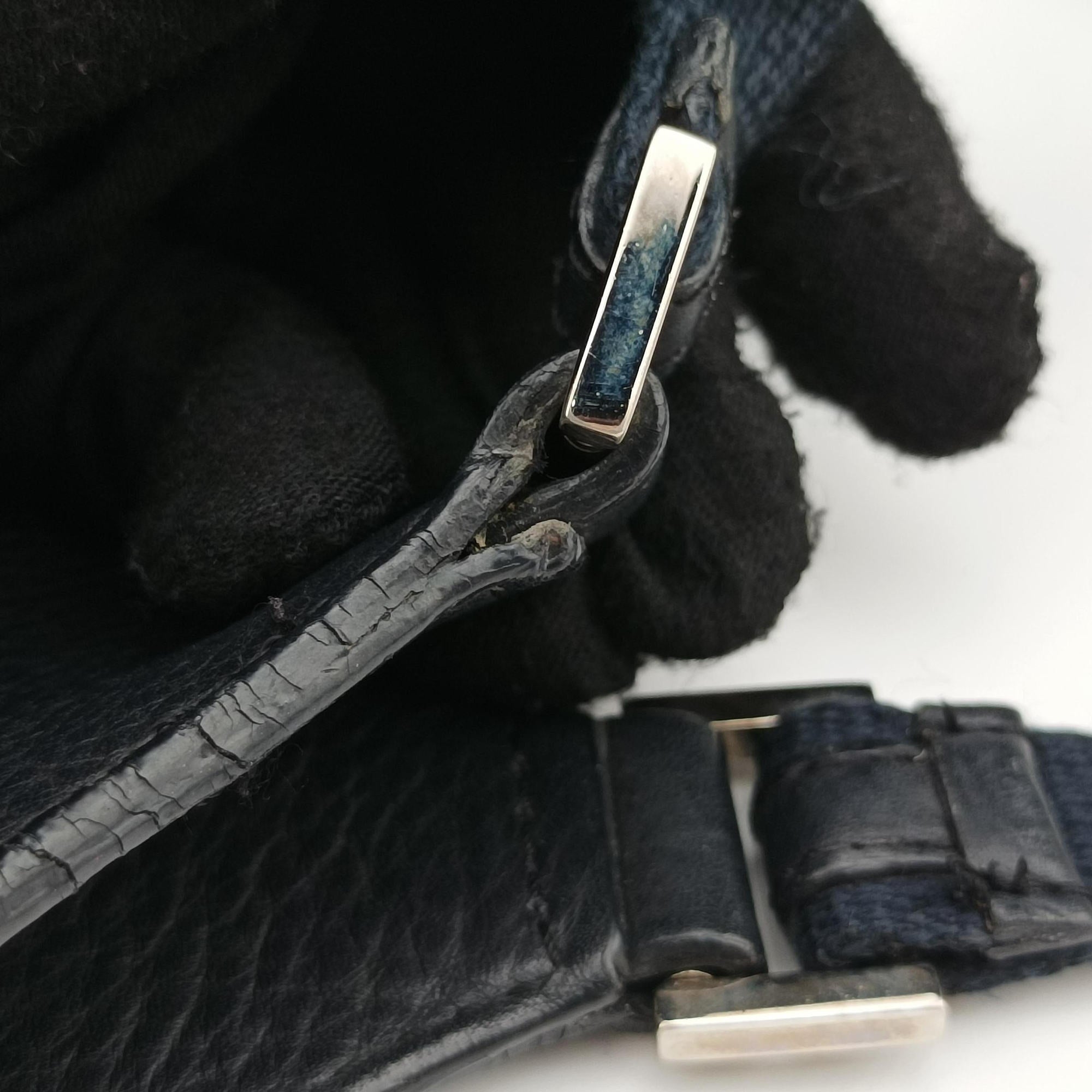 Street Chic Trotter Black×Navy Canvas×Leather 05-BO-1025ストリートシックトロッター ネービー×ブラック キャンバス×レザー 05-BO-1025