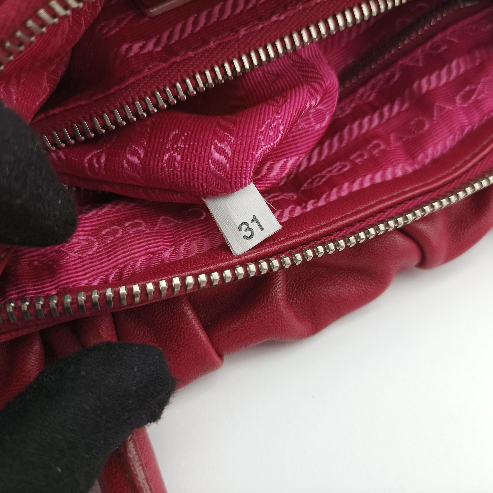 ribbon gather Red Leather BN1631 31/8リボンギャザー レッド レザー BN1631 31/8
