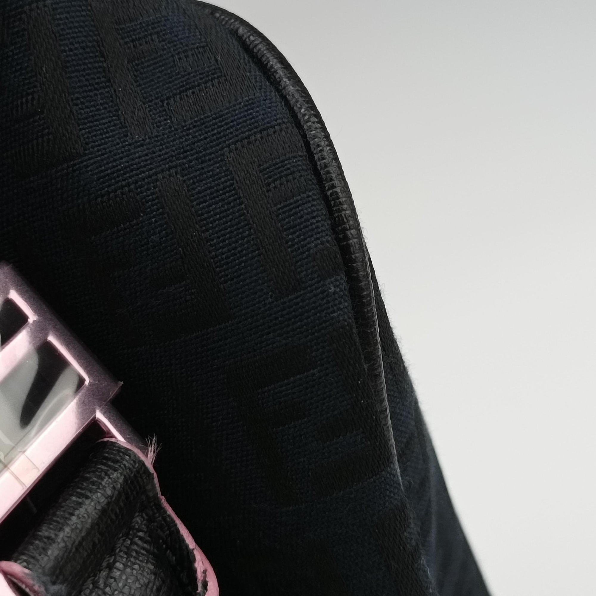 Forever Bauletto Zucchino Black×pink canvas×leather 8BL068 8BL068/HJE 128/2305フォーエバー バウレット ズッキーノ ブラック×ピンク キャンバス×レザー 8BL068 8BL068/HJE 128/2305