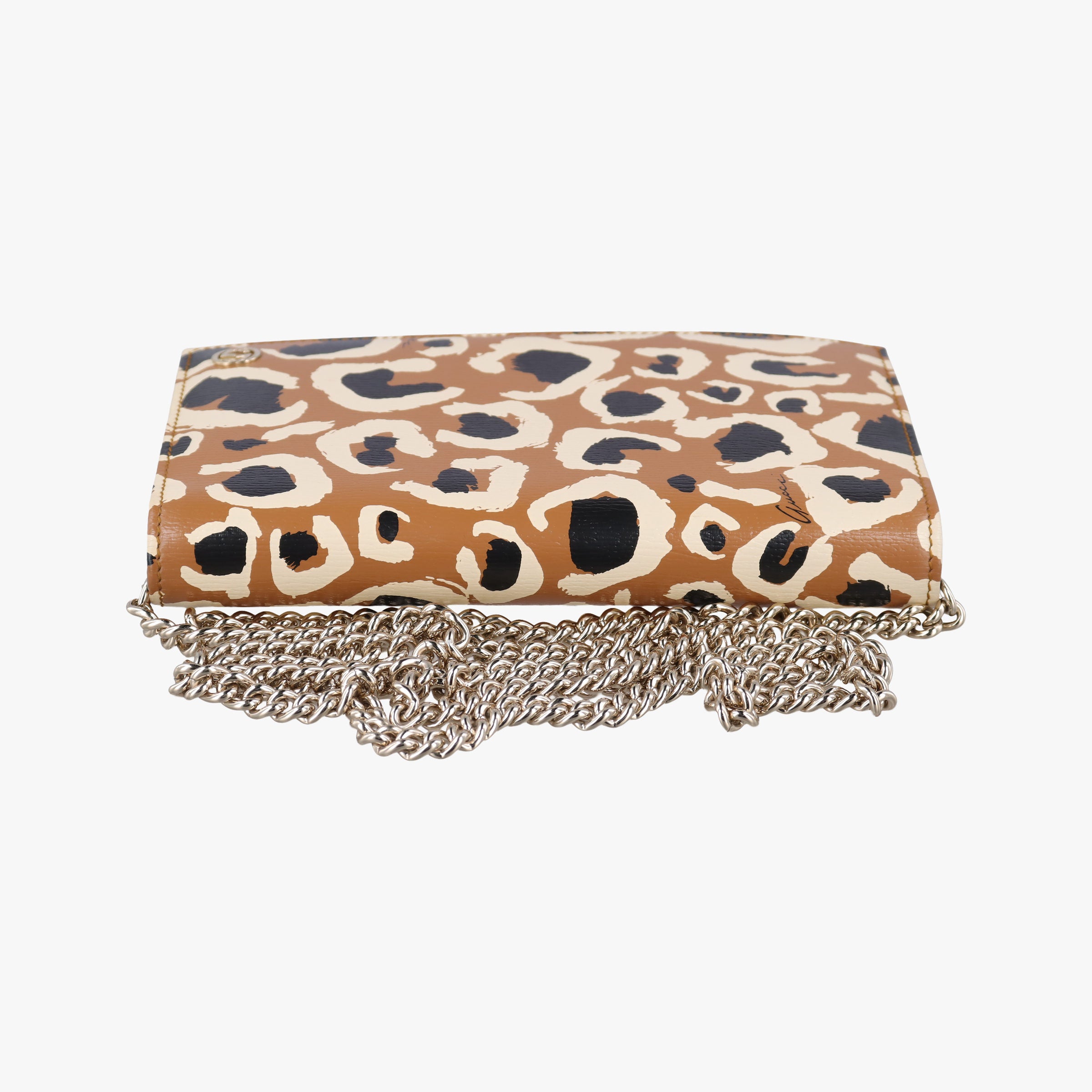 GG Betty Leopard Print beige×Multicolour Leather 354697 GGベティ レオパードプリント ベージュ×マルチカラー レザー 354697