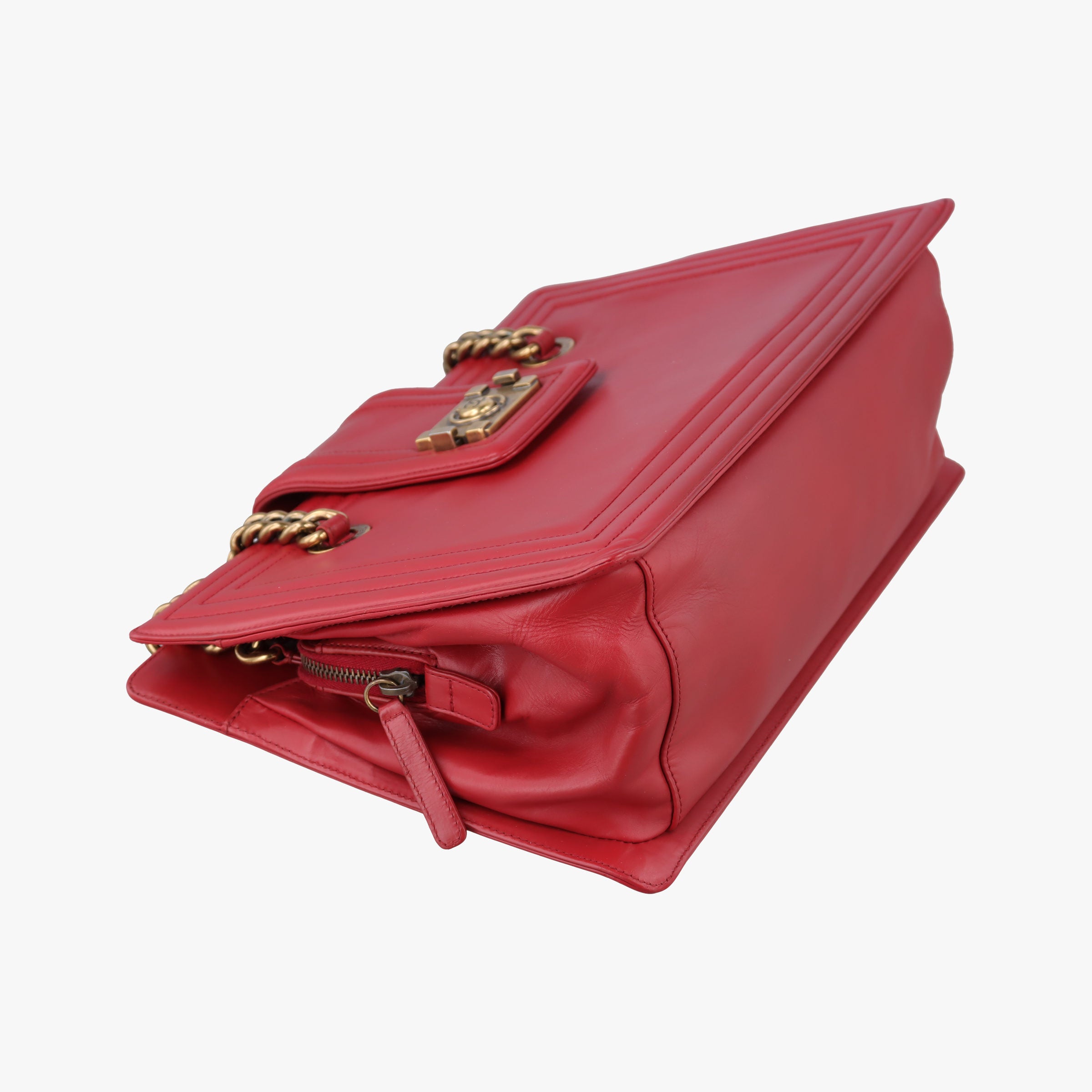 Jetsetter Boy Shopping Tote Red Leather A66708 15635588ジェットセッター ボーイ ショッピング トート レッド レザー A66708 15635588