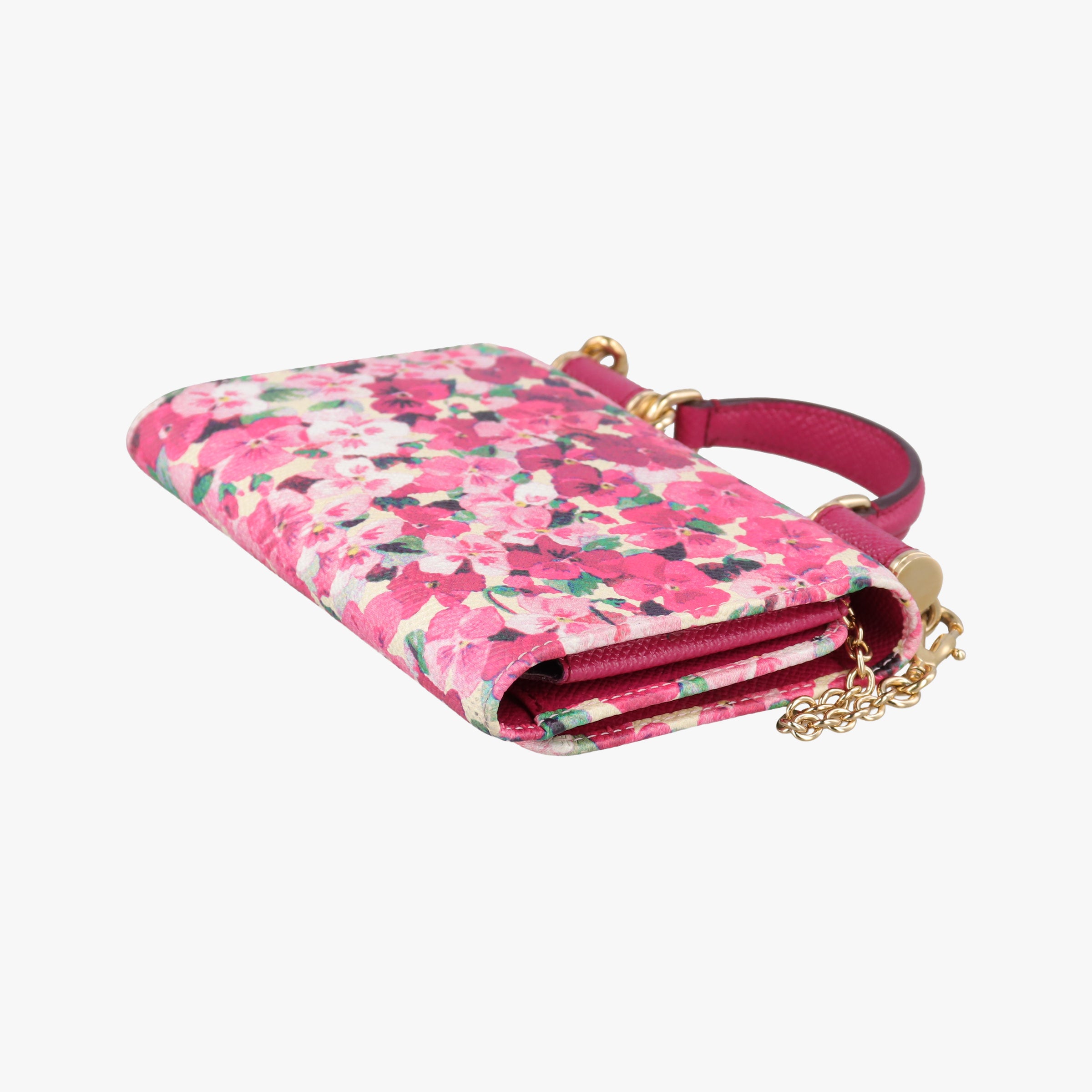 Sicily floral pink×Multicolour leather シシリー フローラル ピンク×マルチカラー レザー