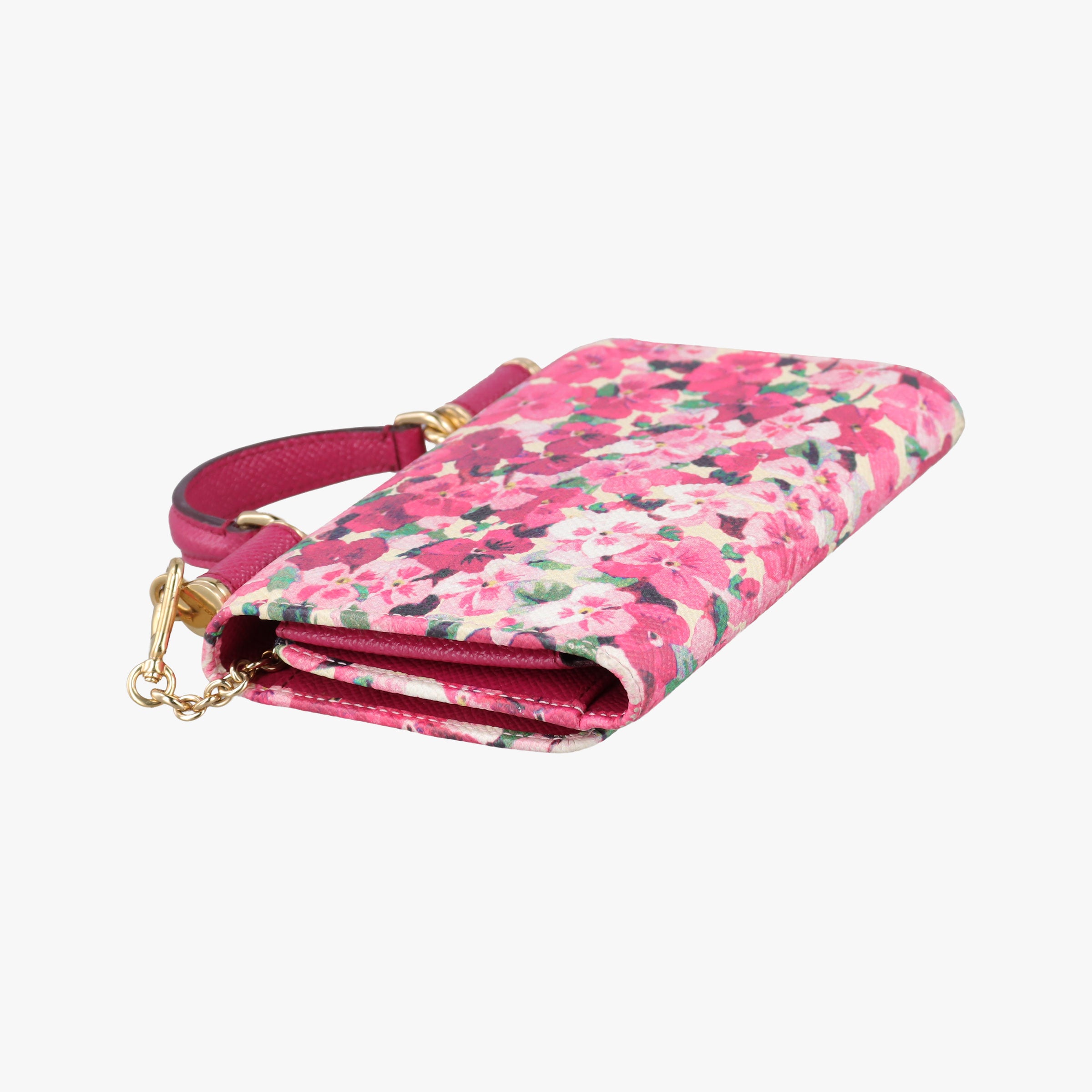 Sicily floral pink×Multicolour leather シシリー フローラル ピンク×マルチカラー レザー
