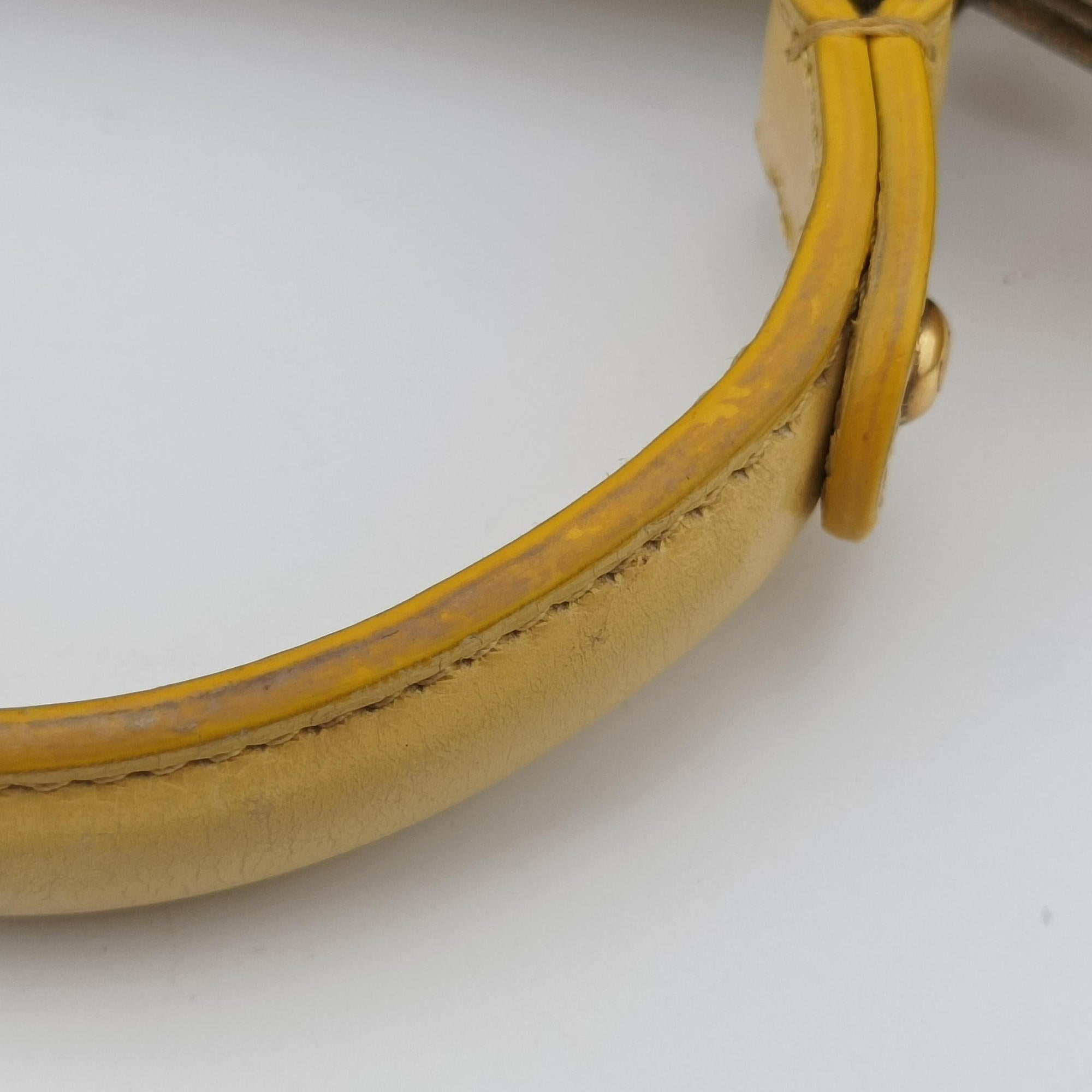 2.55 Rita Matelasse Yellow Leather A66816 157574522.55 リタ マトラッセ イエロー レザー A66816 15757452