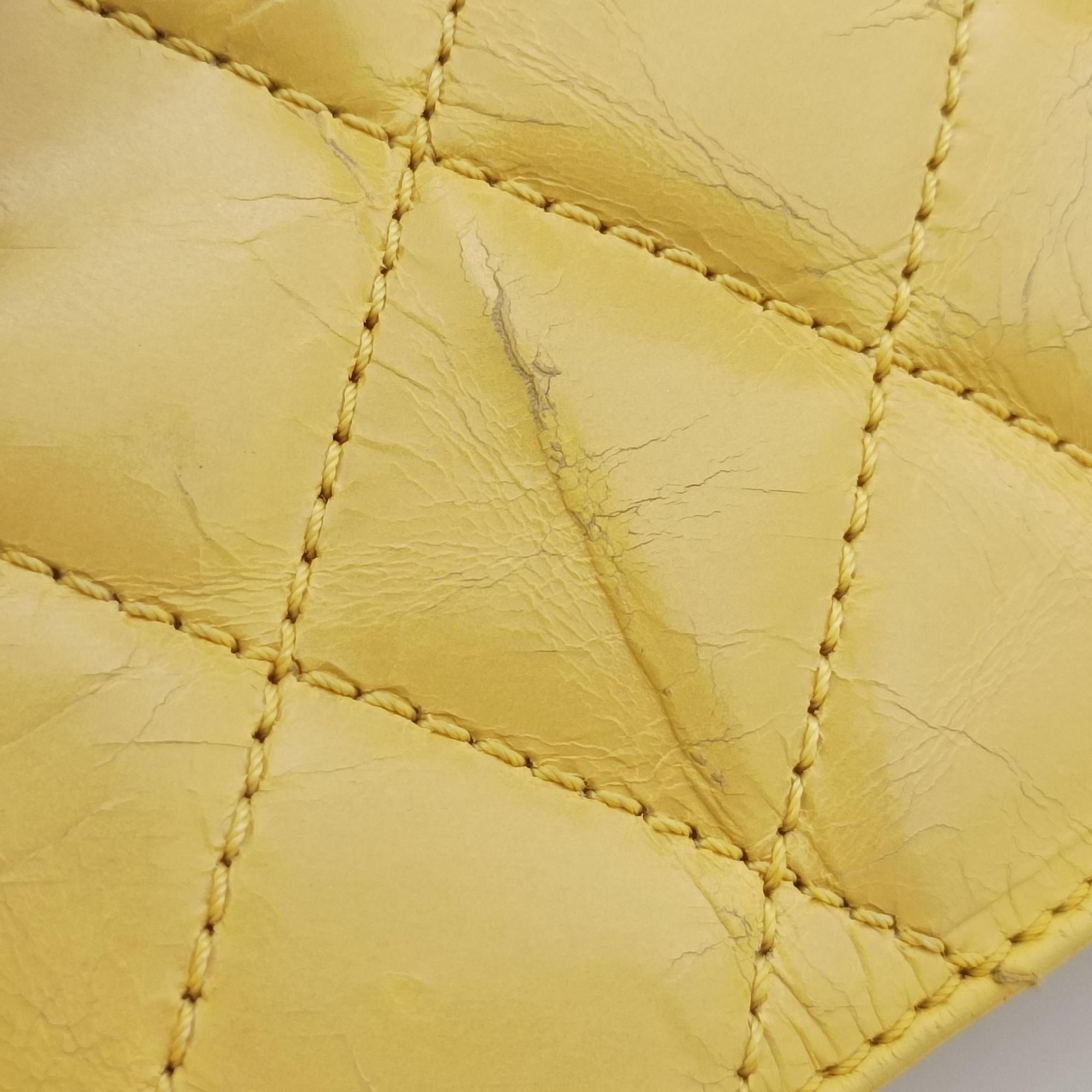 2.55 Rita Matelasse Yellow Leather A66816 157574522.55 リタ マトラッセ イエロー レザー A66816 15757452
