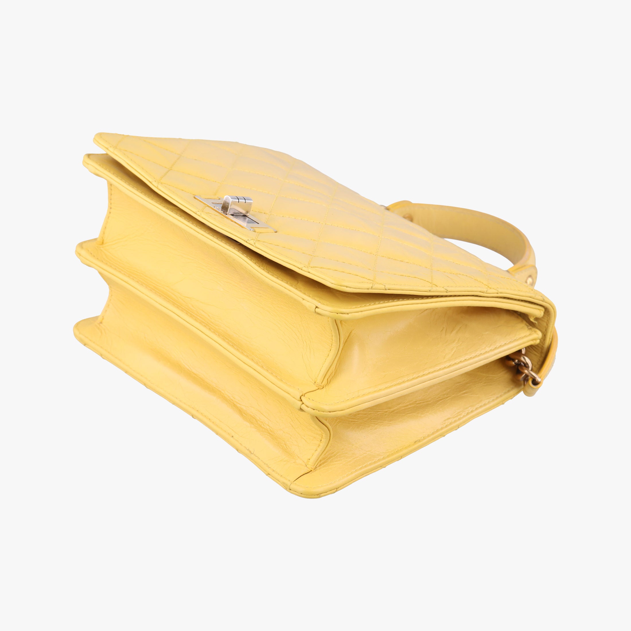 2.55 Rita Matelasse Yellow Leather A66816 157574522.55 リタ マトラッセ イエロー レザー A66816 15757452