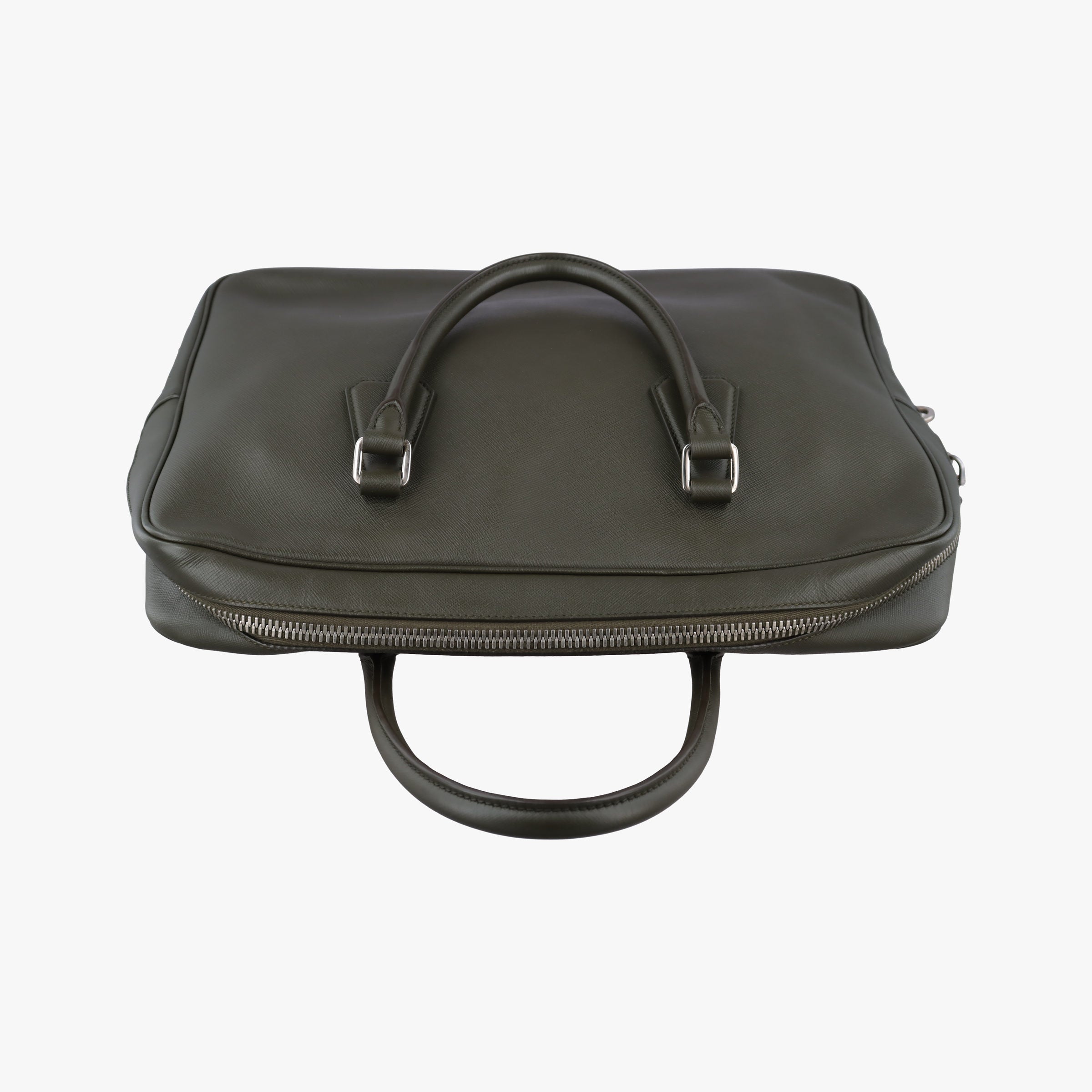 business bag briefcase Green SAFFIANO Leather 2VE363 31/Lビジネスバッグ ブリーフケース グリーン サフィアーノレザー 2VE363 31/L