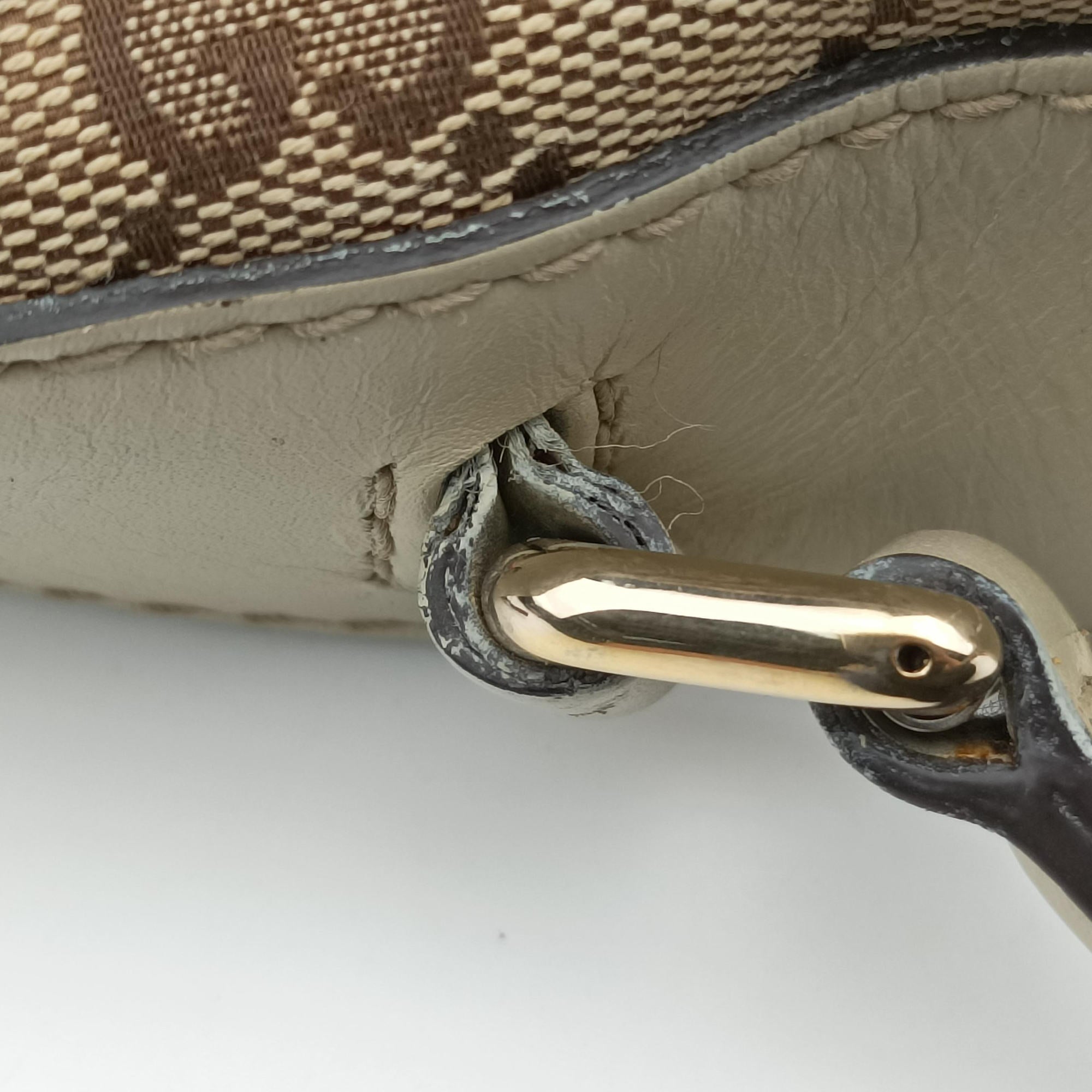 Mayfair Bow Tote Brown x White x Red x Green Canvas × Leather 257349 H010710480メイフェア ボウ トート ブラウン×ホワイト×レッド×グリーン キャンバス×レザー 257349 H010710480